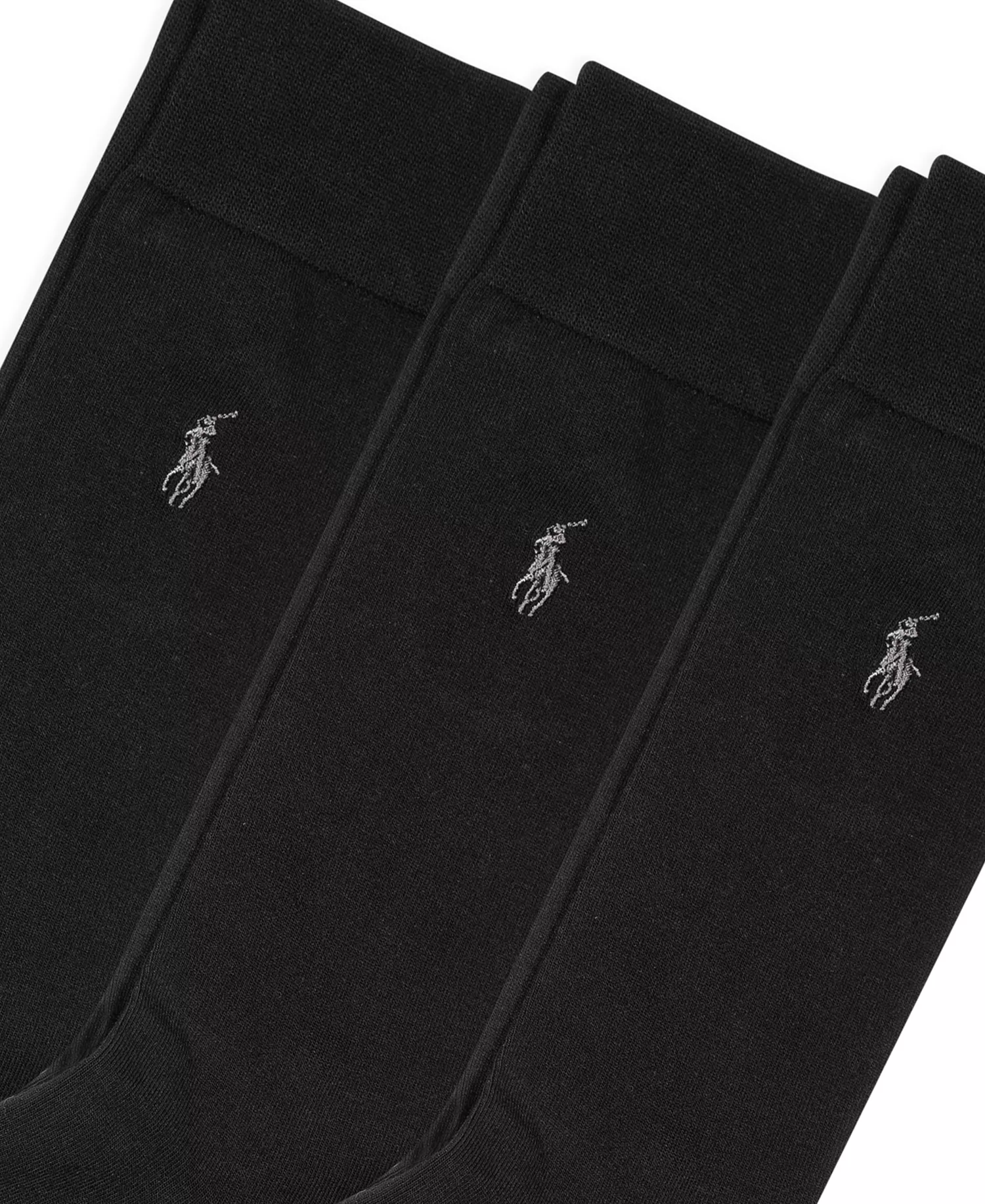 3 Pack Dress Men's Socks - Black - 10-13