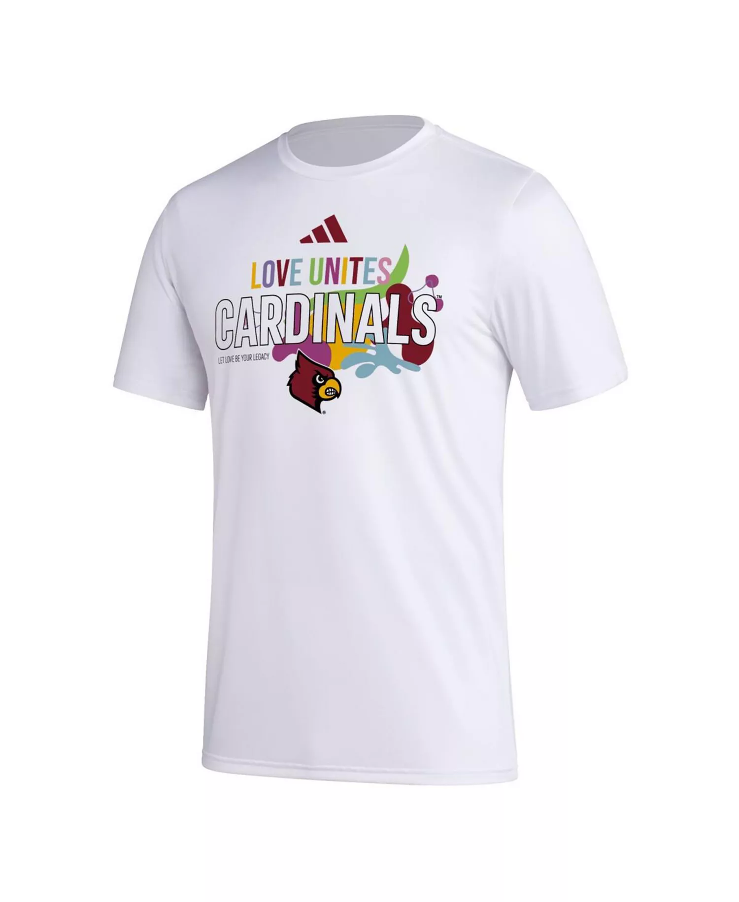 Men's x Rich Mnisi Pride Collection White Louisville Cardinals Pregame AEROREADY T-shirt - White - XL