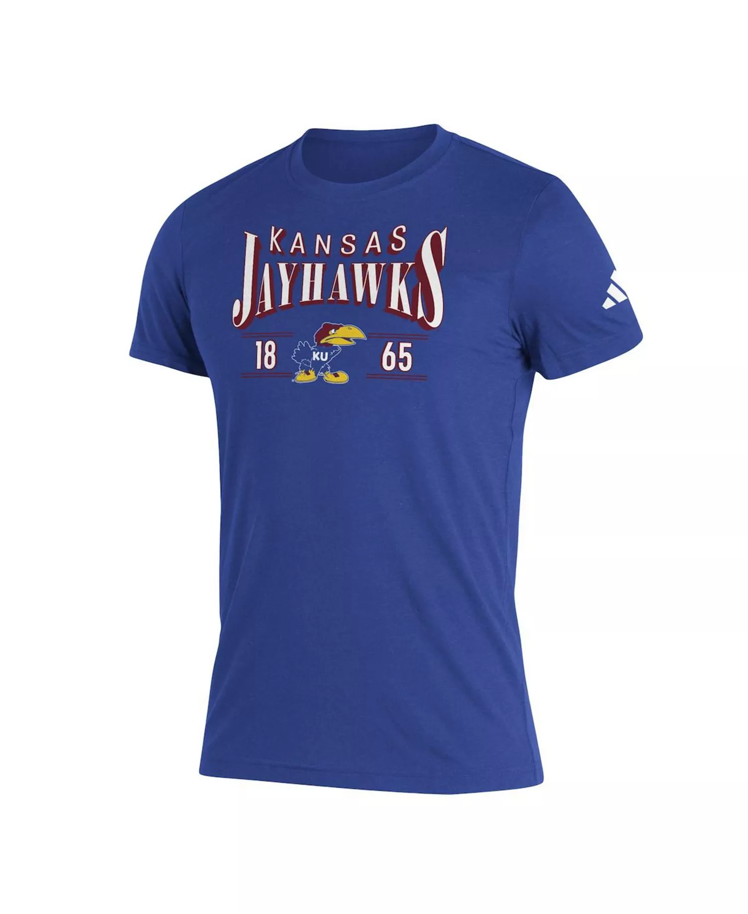 Men's Royal Kansas Jayhawks Along The Shadow Tri-Blend T-shirt - Royal - L