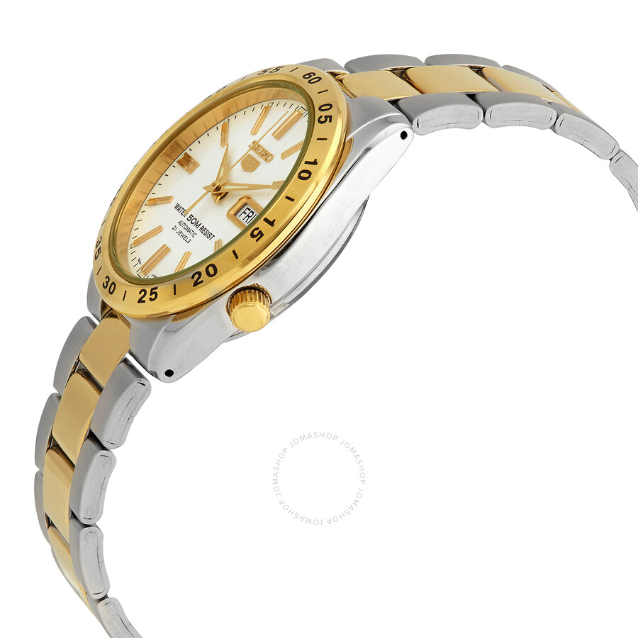 Seiko Automatic White Dial Two-tone Ladies Watch
