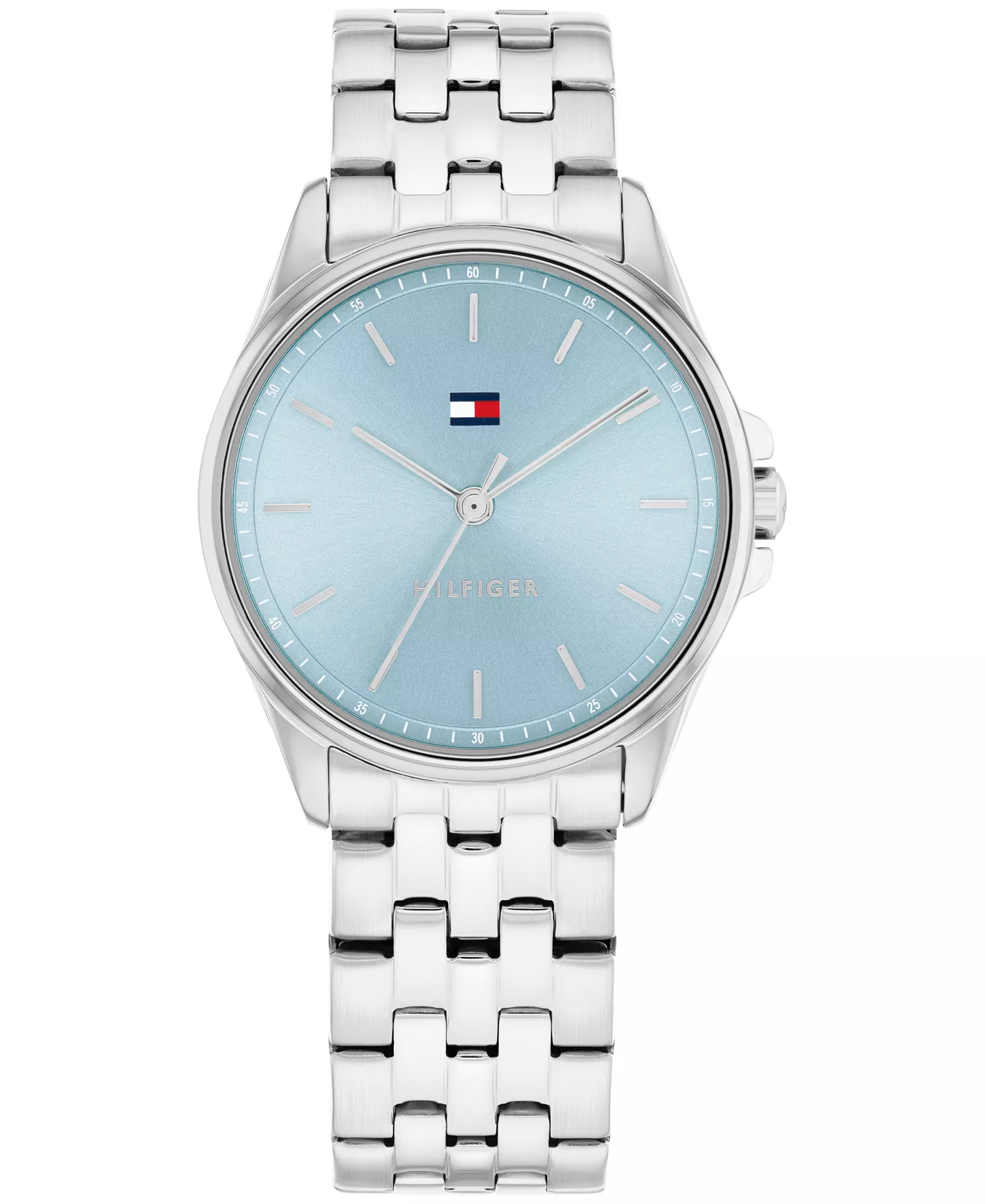 Women's Quartz Silver Tone Stainless Steel Bracelet Watch, 30mm - Blue - 30mm