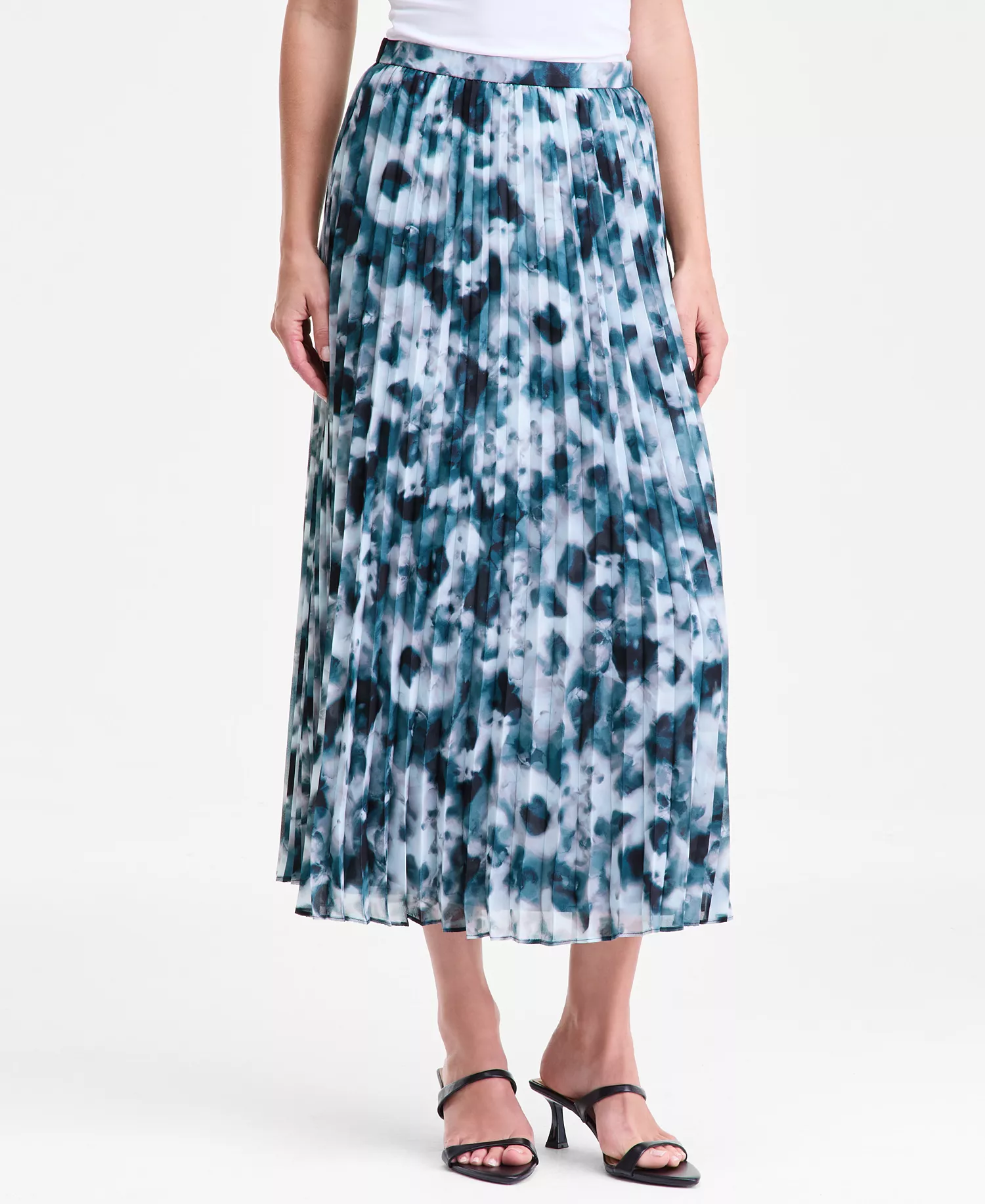 Women's Printed Pleated Midi Skirt, Macy's Exclusive - Misha Abstract - L