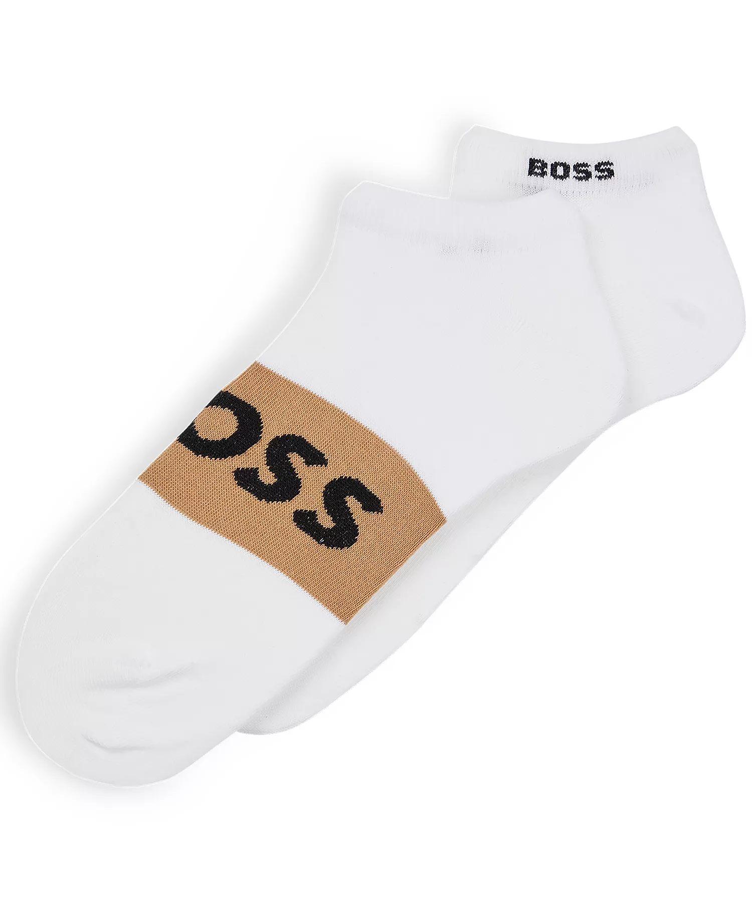 Men's Ankle-Length Two-Pack Socks - Natural - 7-13