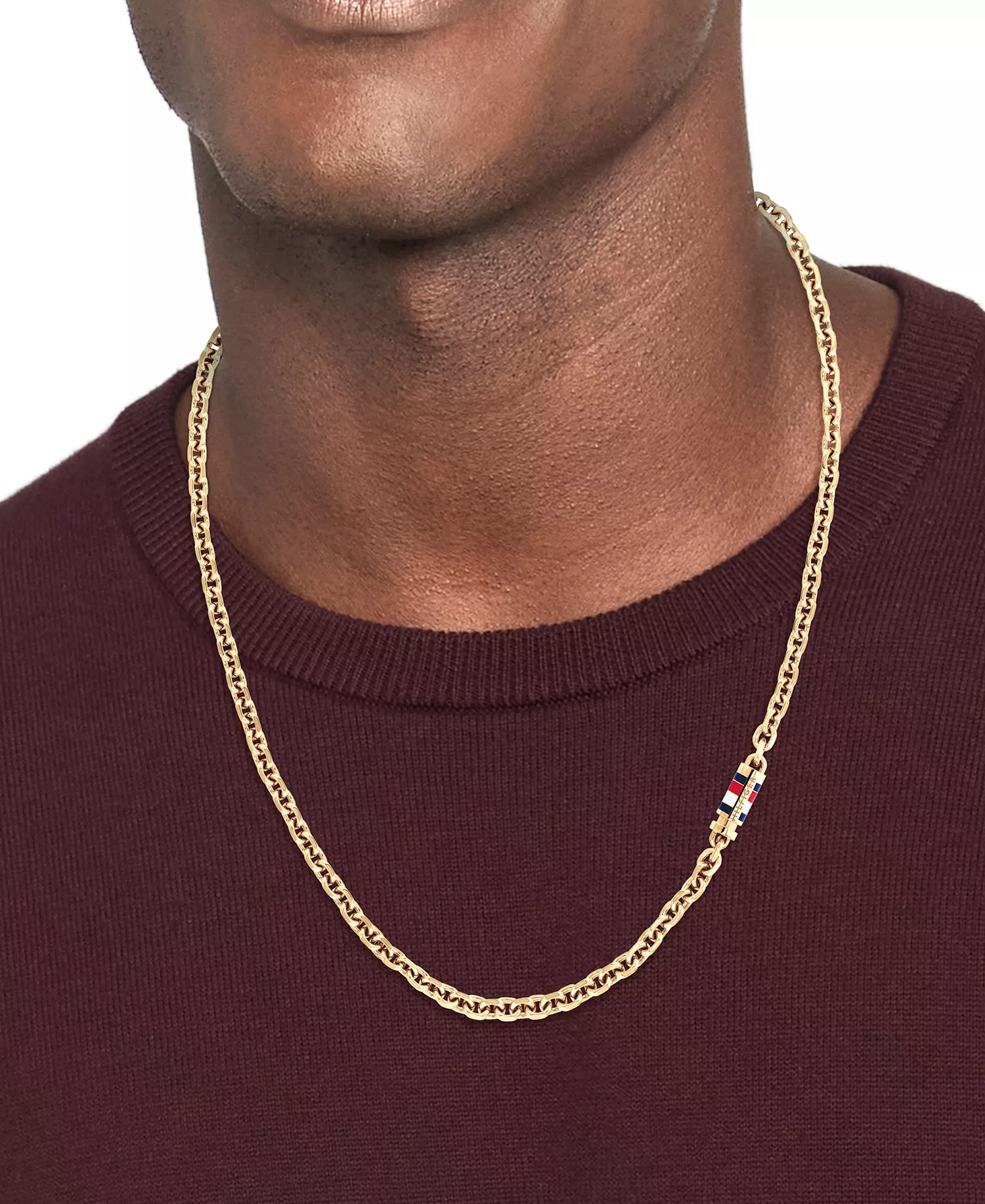 Men's Gold-Plated Stainless Steel Link Chain Necklace - Gold Plated Stainless Steel - ONE SIZE