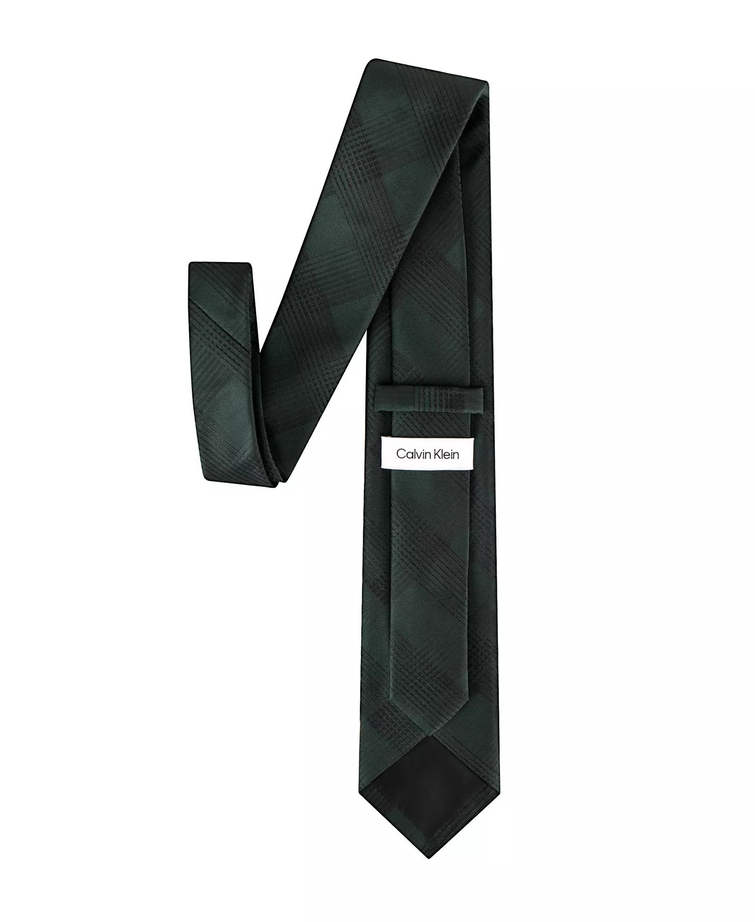 Men's Evelyn Lurex Plaid Tie - Olive - ONE SIZE