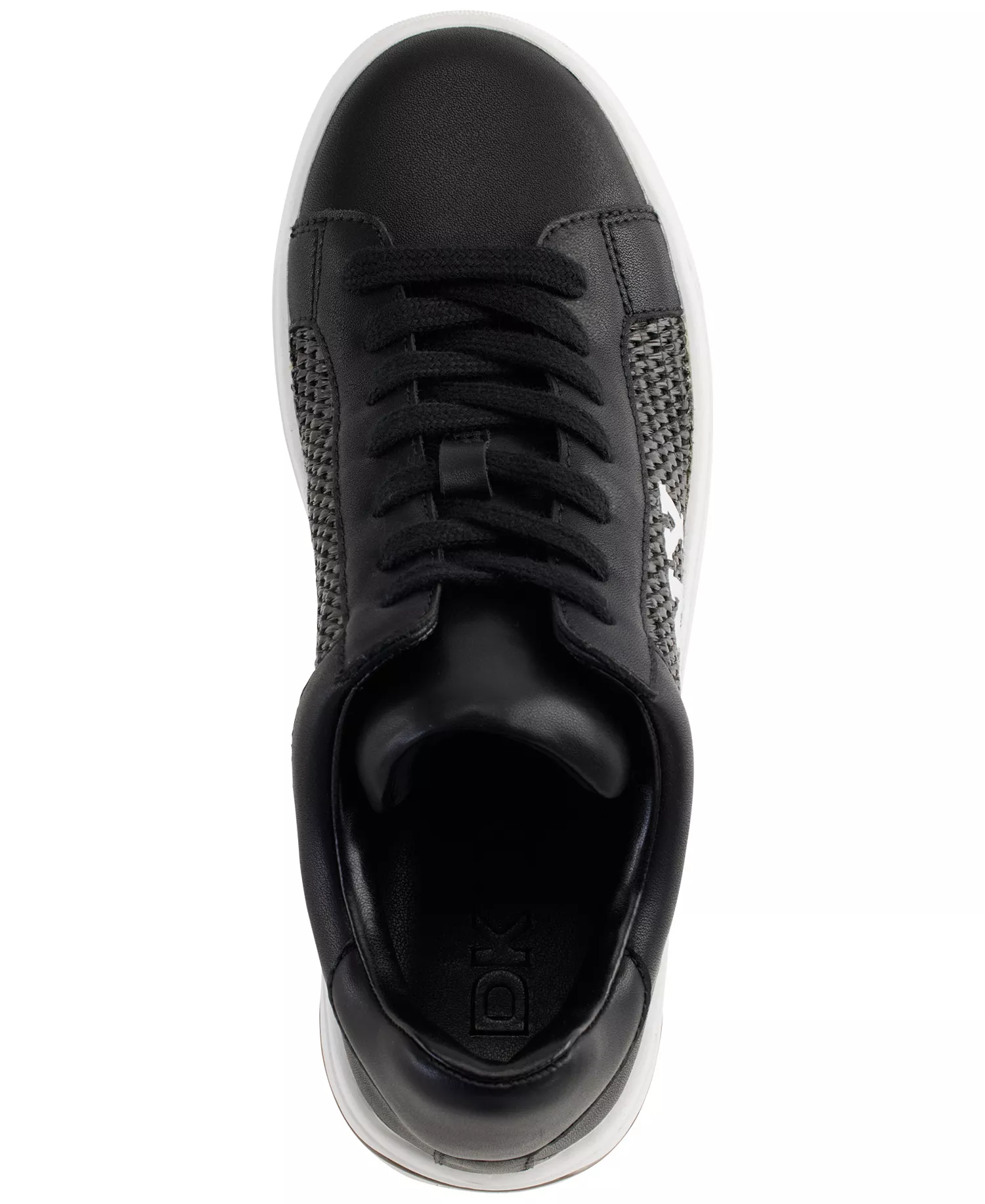 Women's Abeni Arch Raffia Logo Low-Top Sneakers - Black - 11M