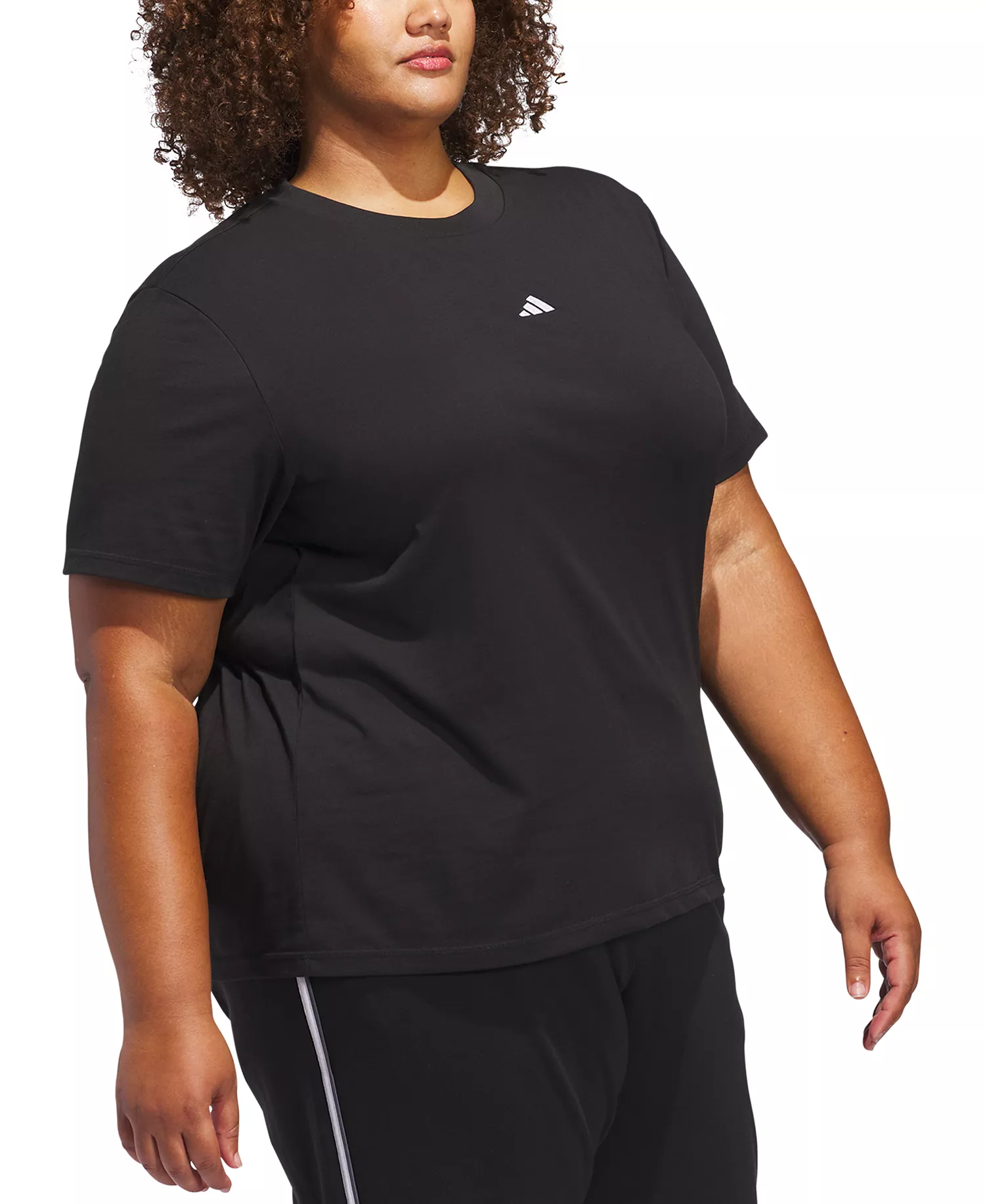 Plus Size Essentials Logo T-Shirt - Black - 1X