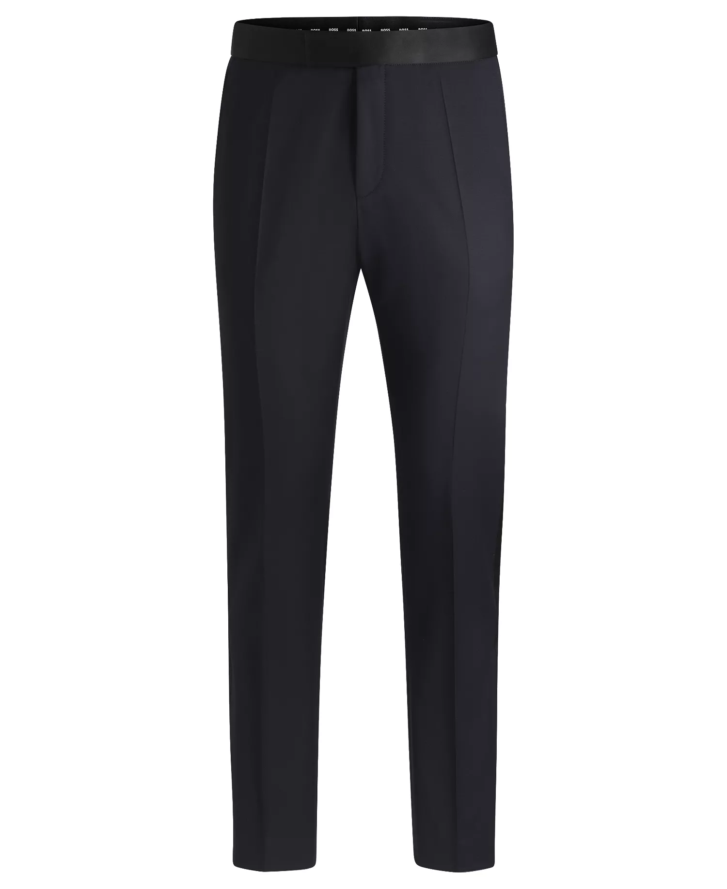 Men's Slim-Fit Tuxedo Trousers - Dark Blue - 30R