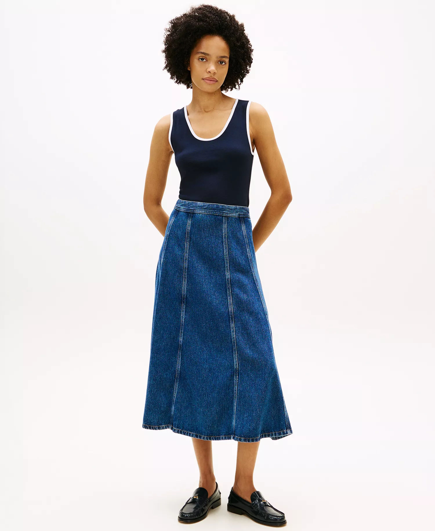 Women's Ray Flared Midi Skirt - Ray - 34