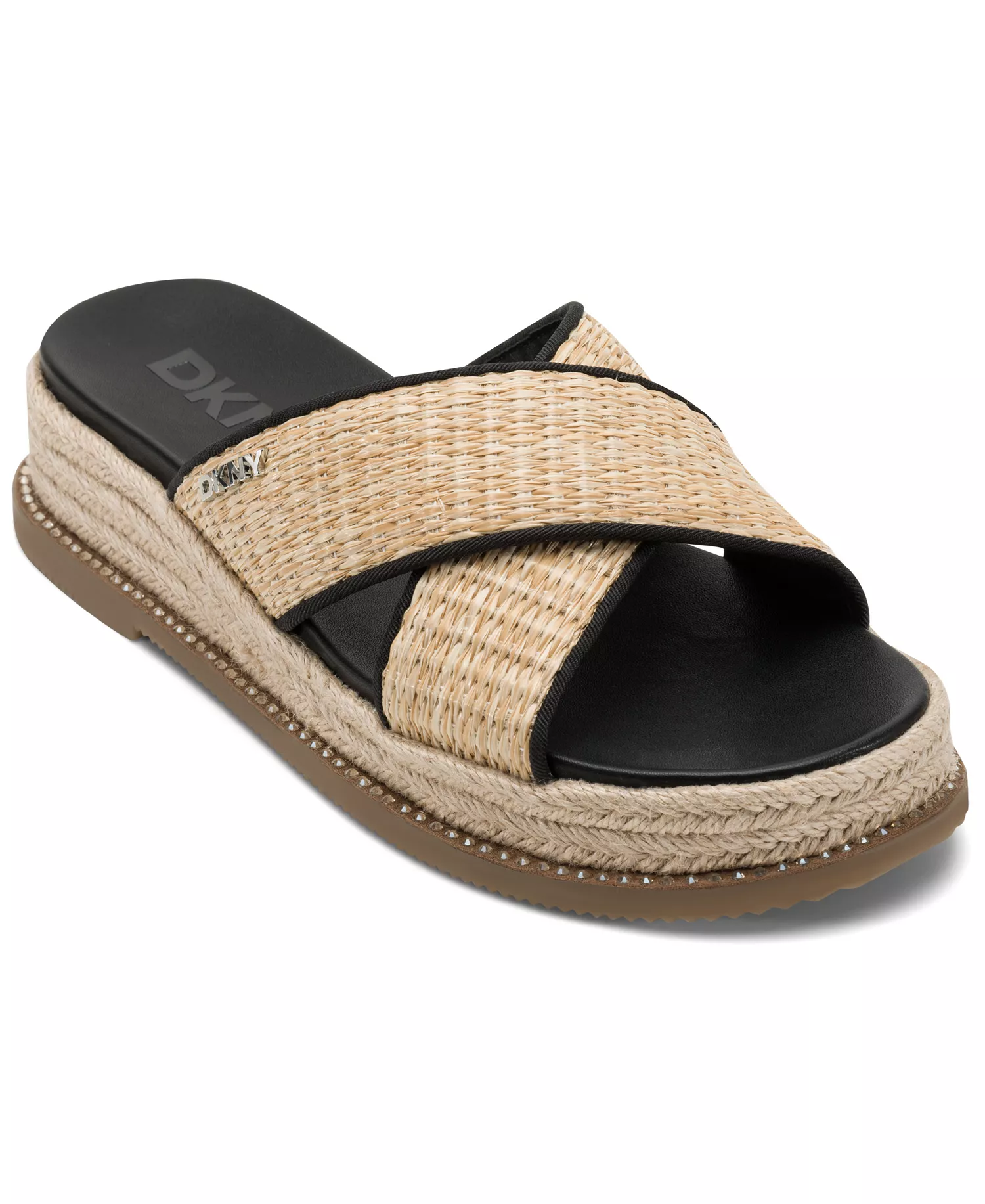 Women's Berris X Band Sandals - Natural, Black - 10M
