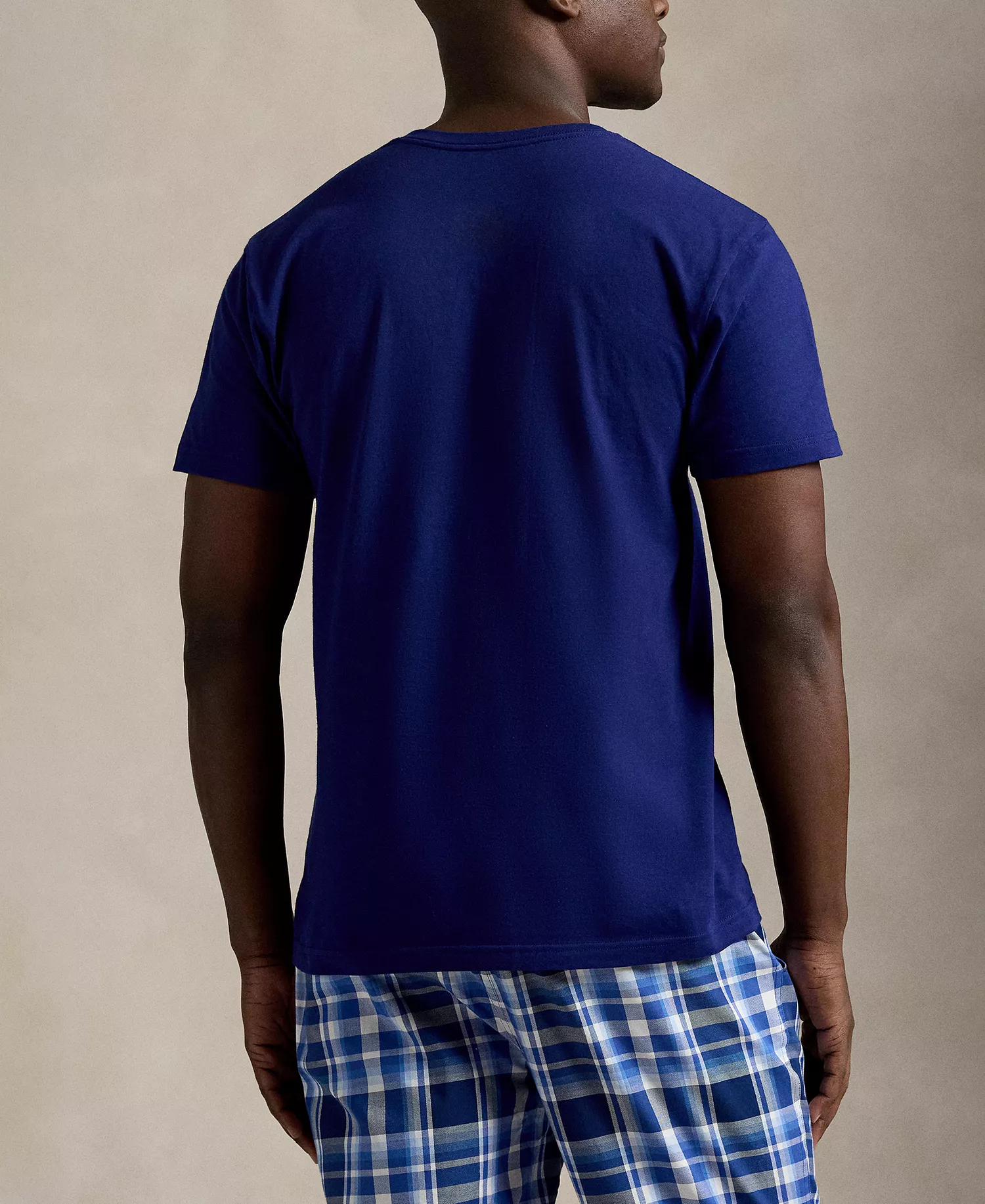 Men's 3-Pack Classic Cotton V-Neck Undershirts - Fall Royal/Harbor Island Blue/May Orange - L