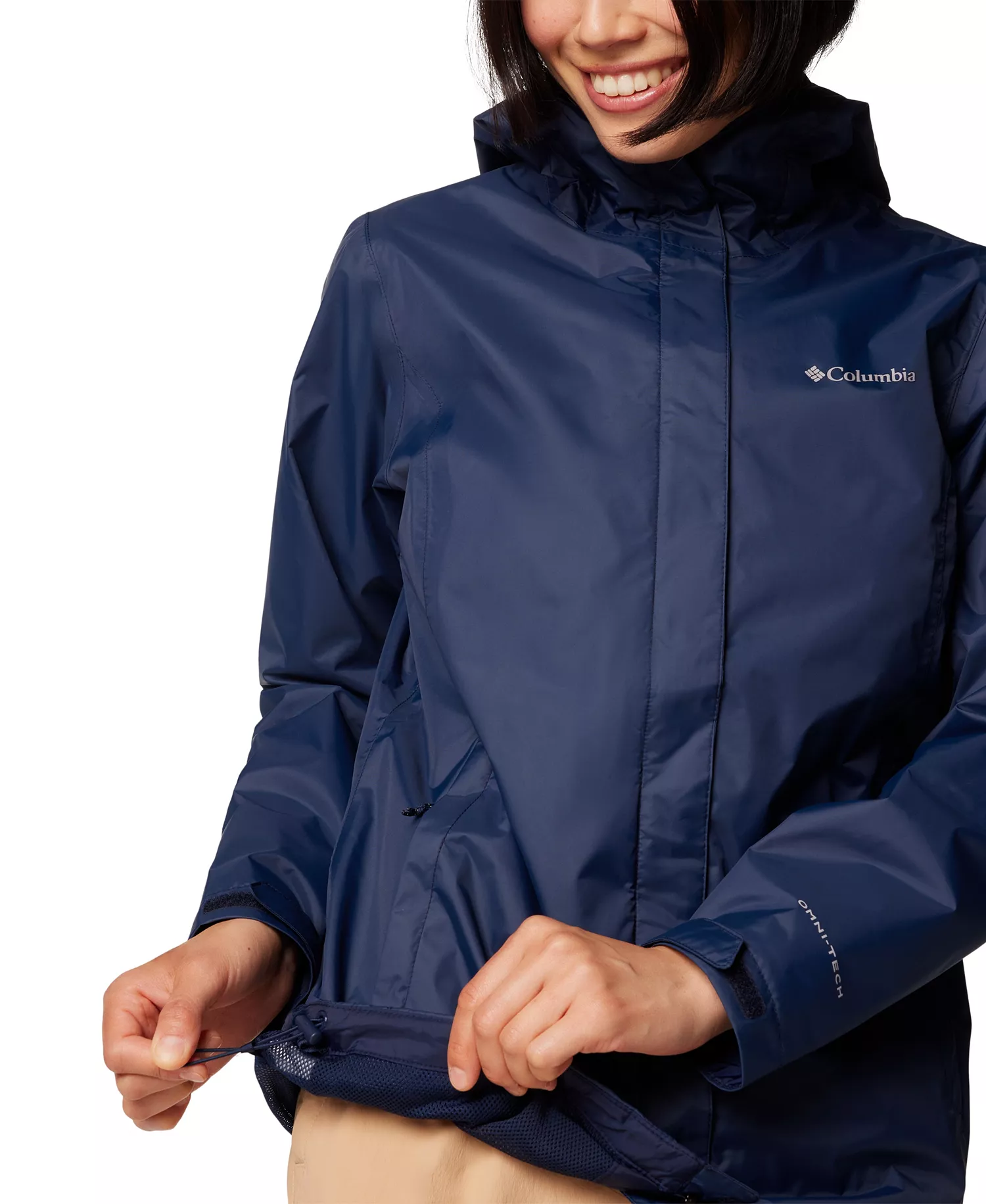 Women's Omni-Tech™ Arcadia II Rain Jacket - Black - L