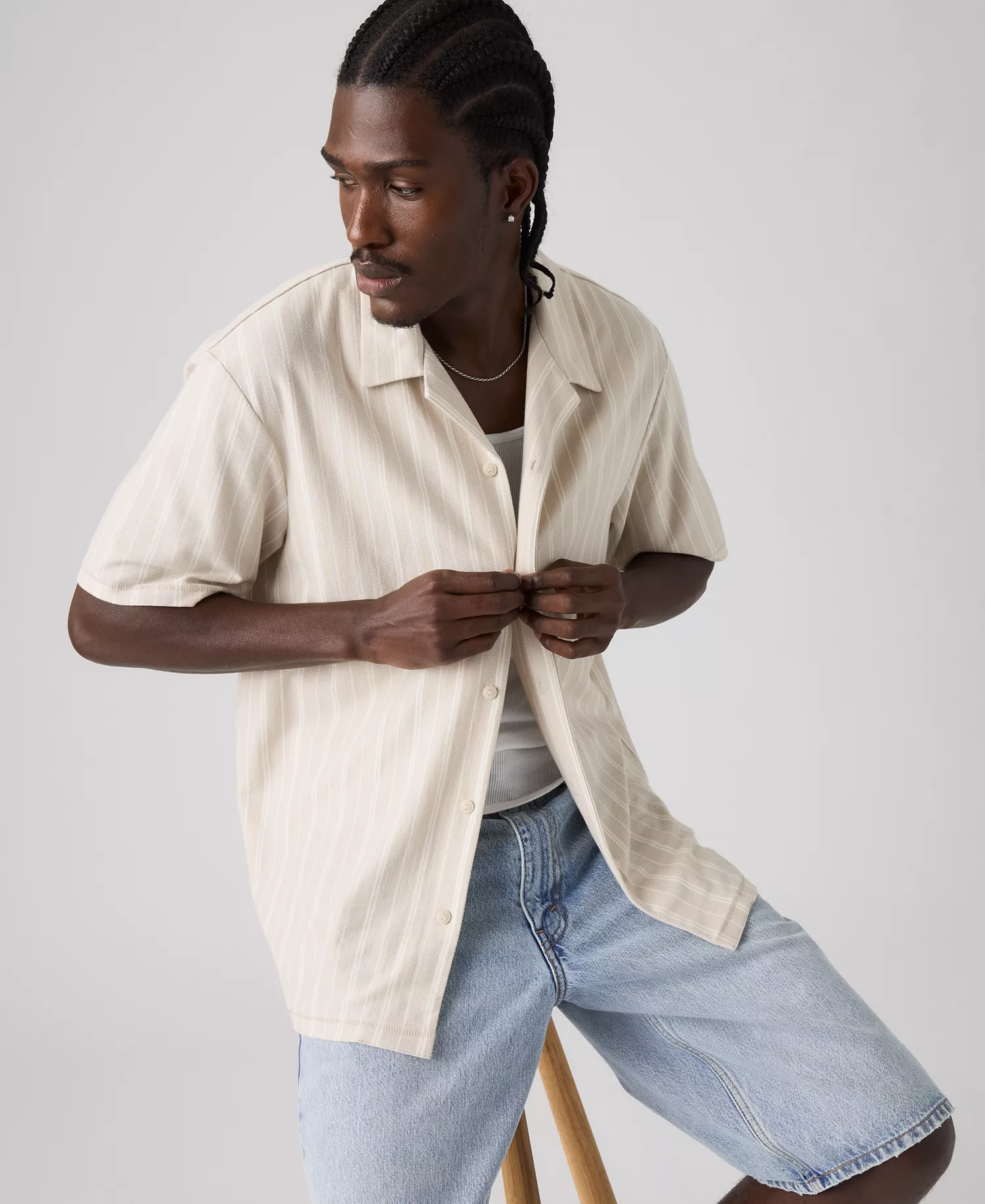 Men's Wood Side Camp Shirt - Gray - 2XL