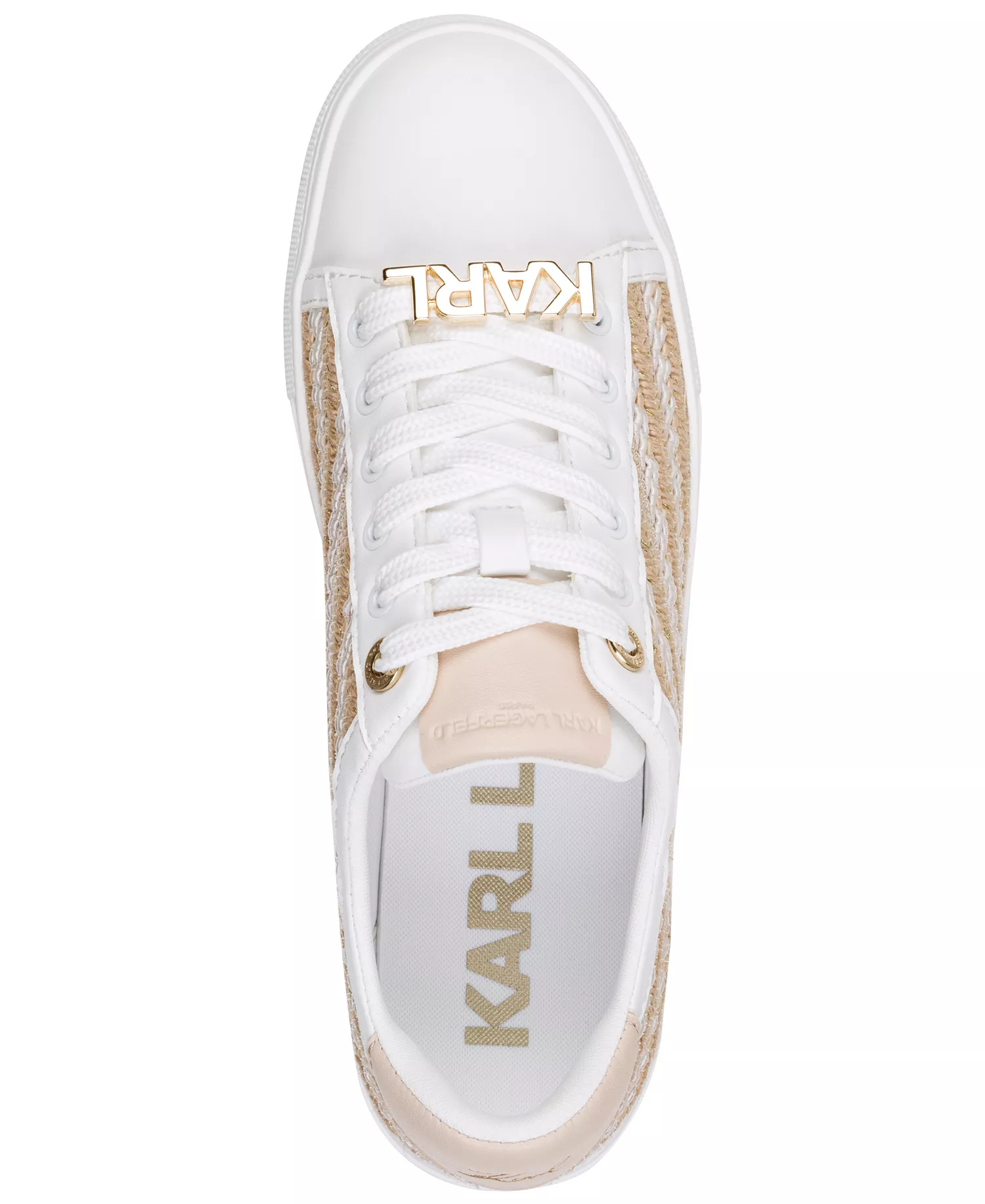 Women's Cate Pearl Lace-Up Sneakers - Natural/Bright White - 10