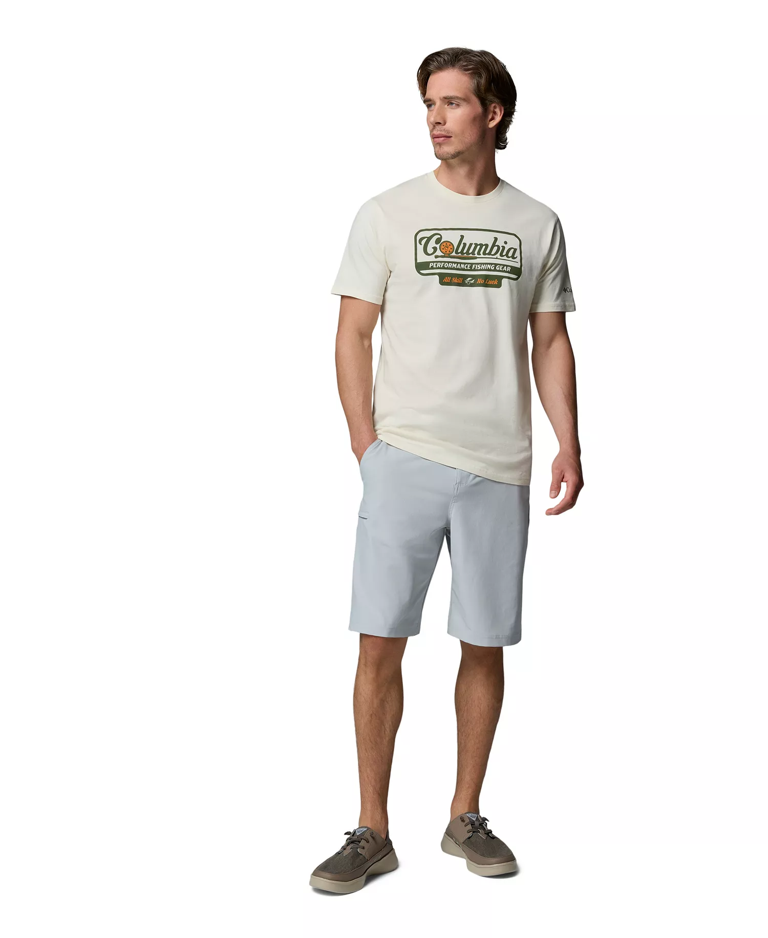 Men's PFG Jake Graphic T-Shirt - Chalk - L
