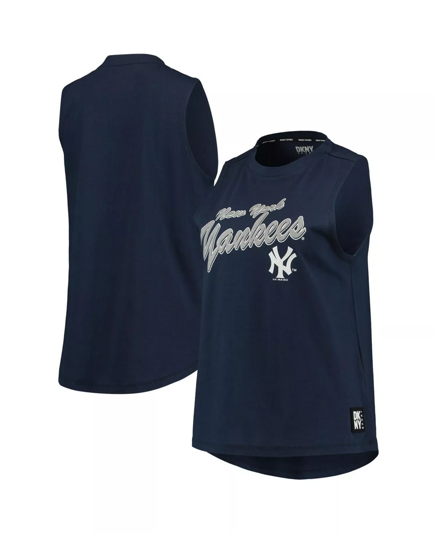 Women's Navy New York Yankees Marcie Tank Top - Navy - S