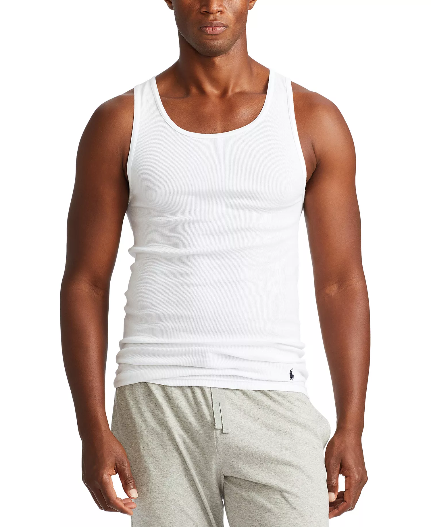 Men's 5-Pack Cotton Undershirt Tank Tops - White Pack - 2XL