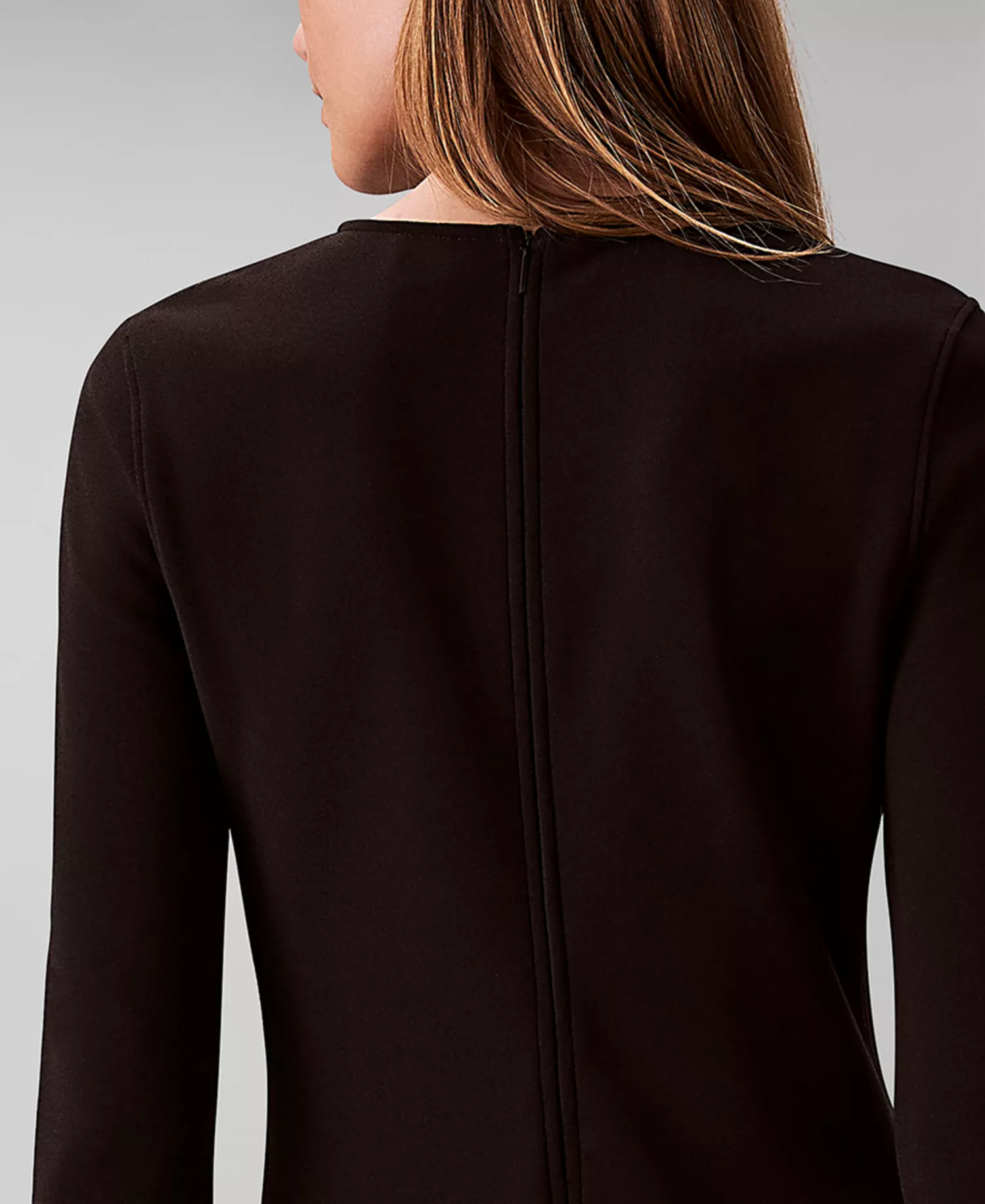 Women's Tailored Long Sleeve Tunic - Black - XS