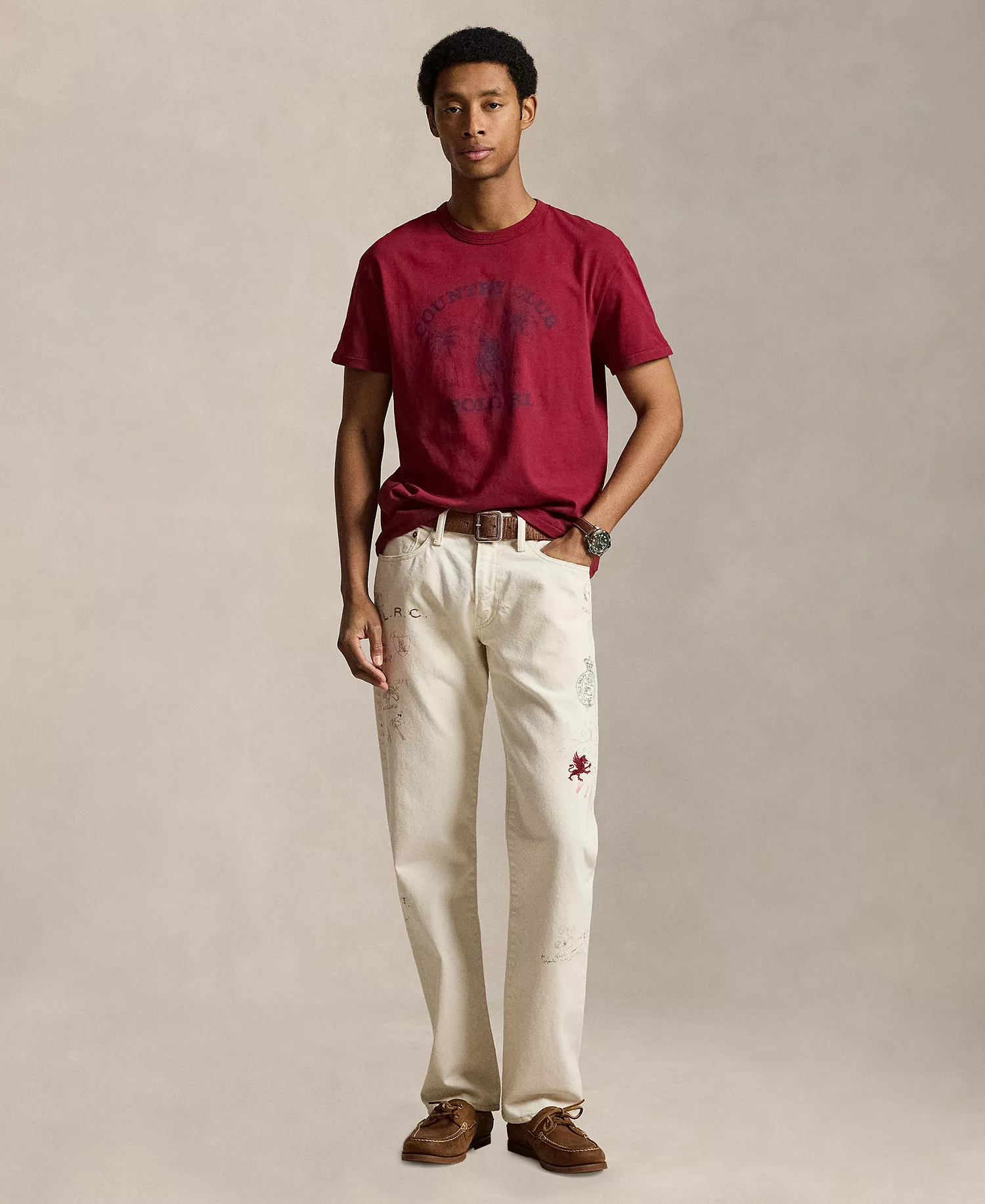 Men's Classic-Fit Graphic T-Shirt - Heritage Red - 2XL