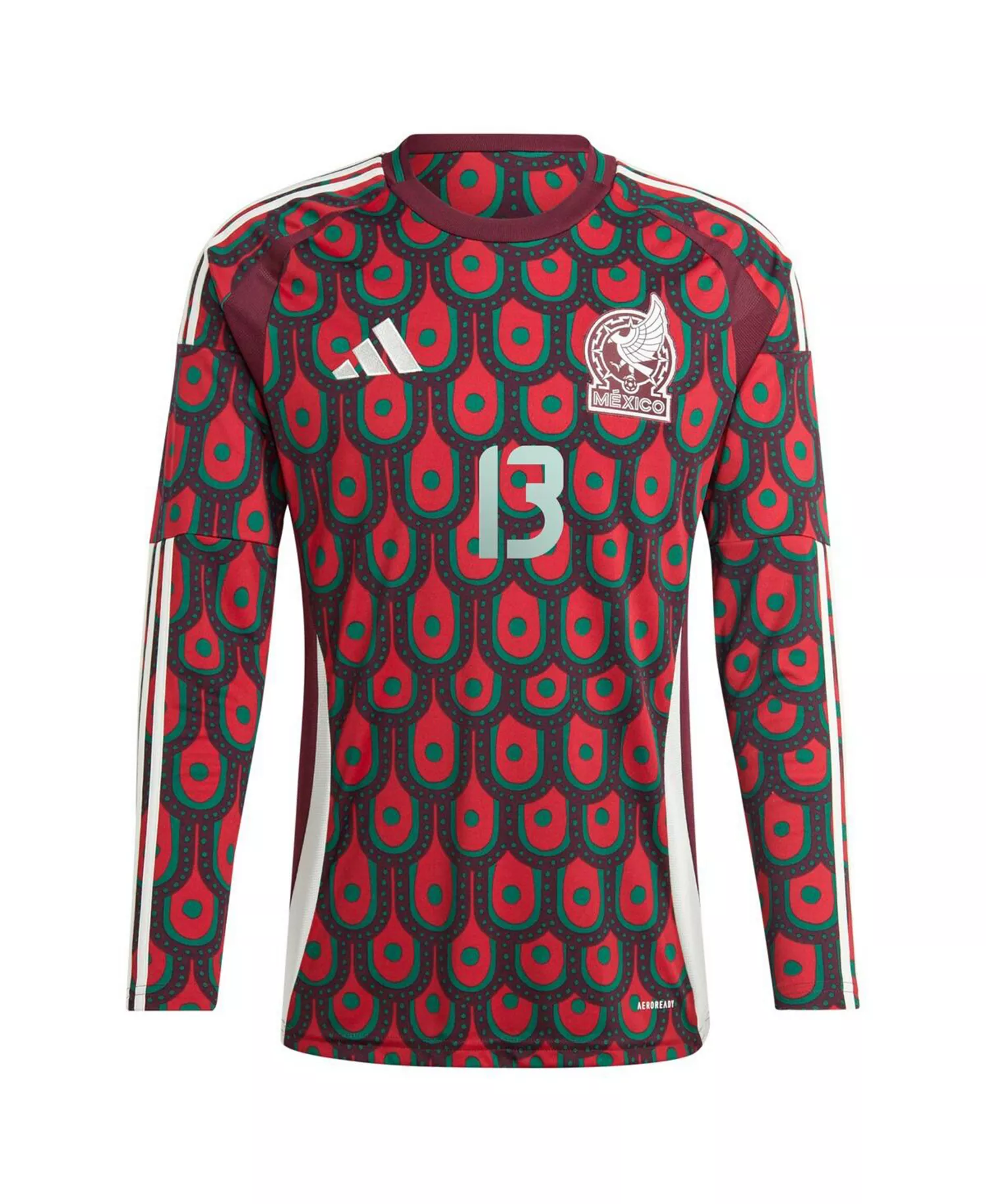 Men's Guillermo Ochoa Burgundy Mexico National Team 2024 Home Replica Player Long Sleeve Jersey - Burgundy - L