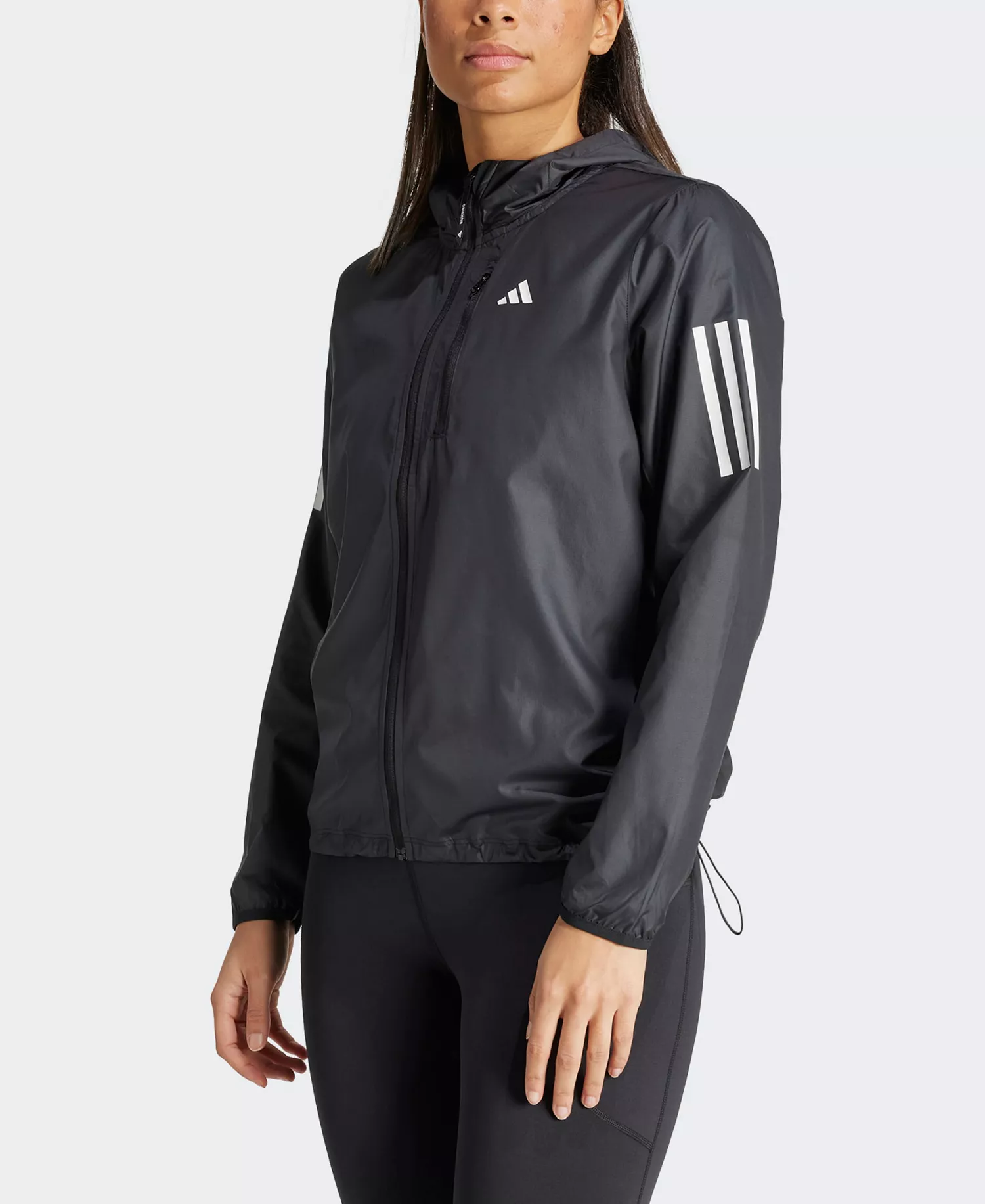Women's Own the Run Running Full-Zip Jacket - Black - L