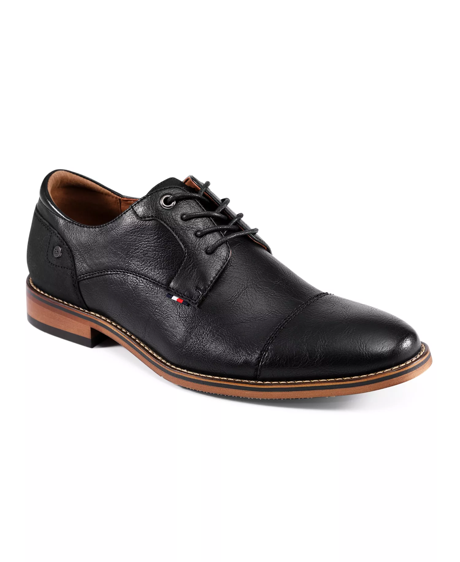 Men's Barmi Cap Toe Lace Up Oxford Shoes - Black - 7.5M