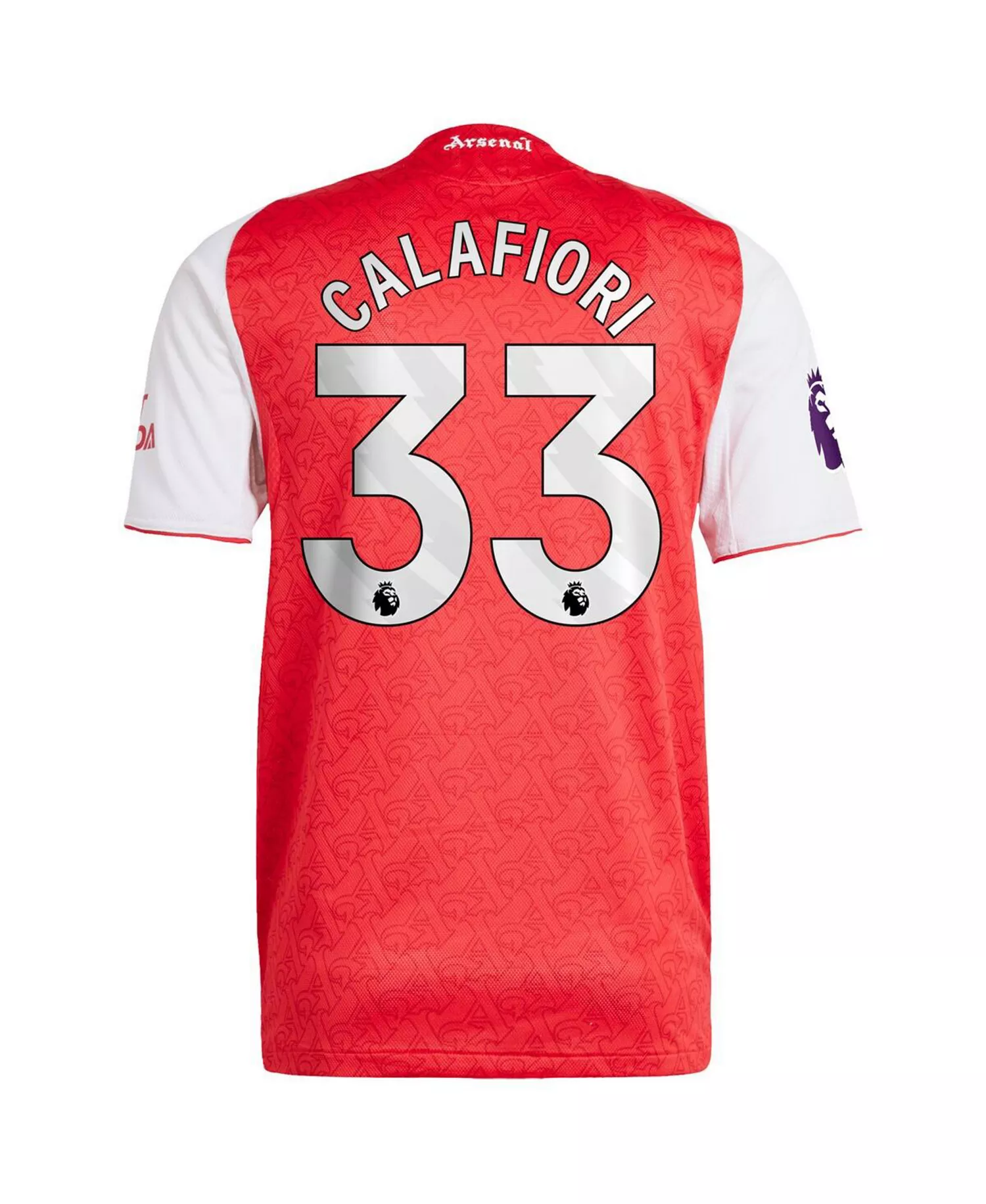 Men's Riccardo Calafiore Red Arsenal 2025/26 Home Authentic Player Jersey - Red - 2XL