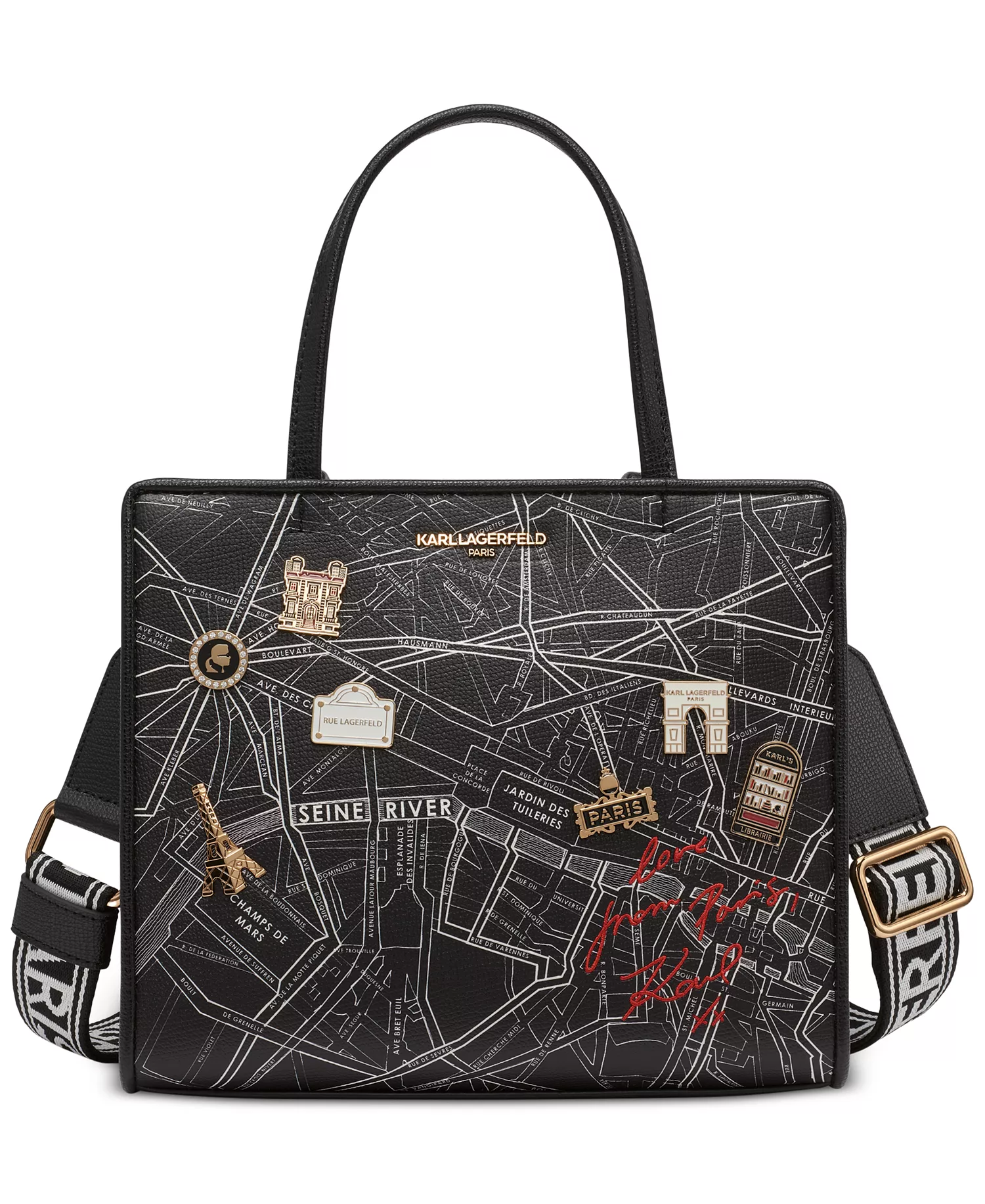 Maybelle Satchel Travel Print & Pins - Black Multi/black - NO SIZE