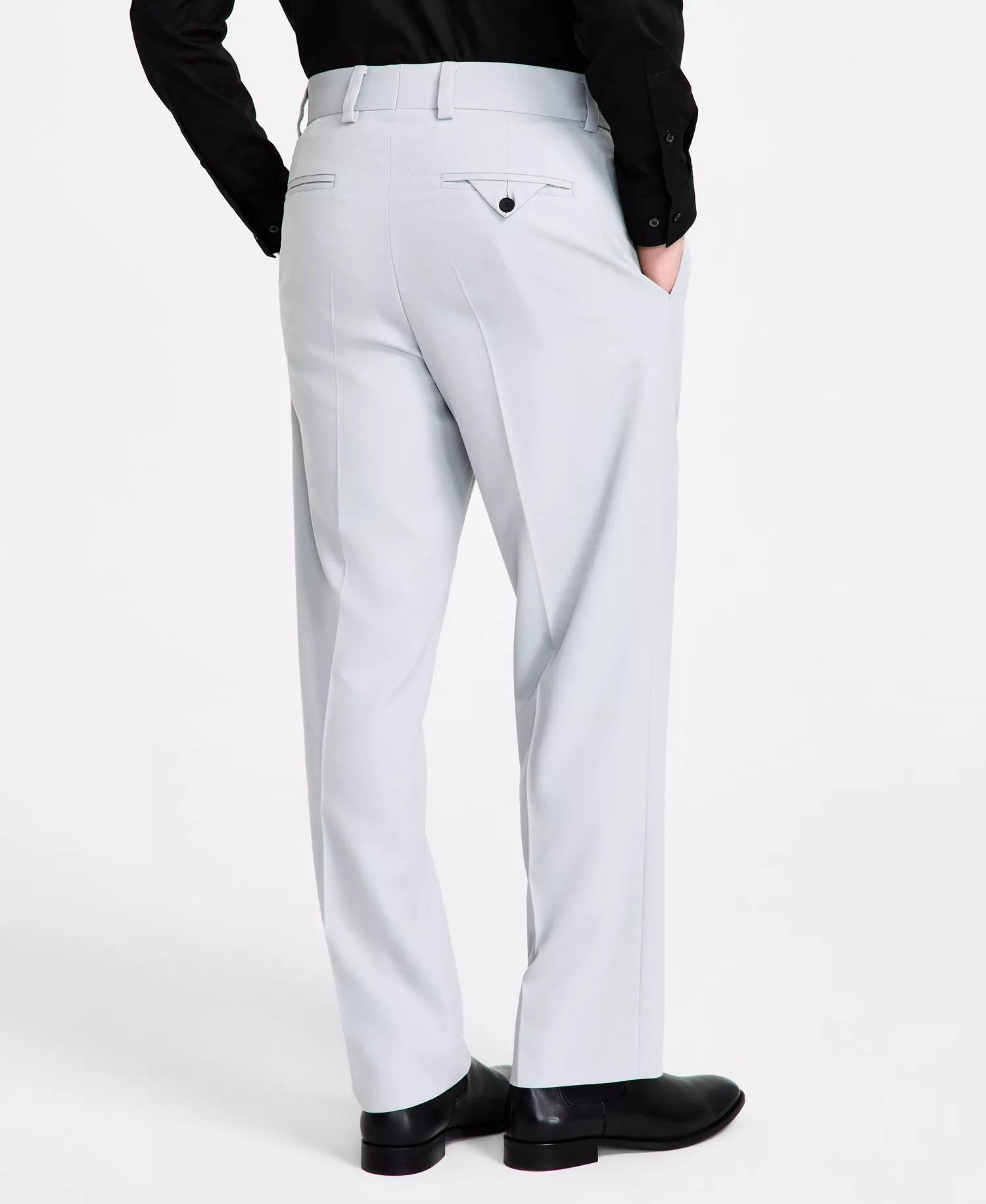 Men's Modern-Fit Suit Pants - Light Grey - 30R