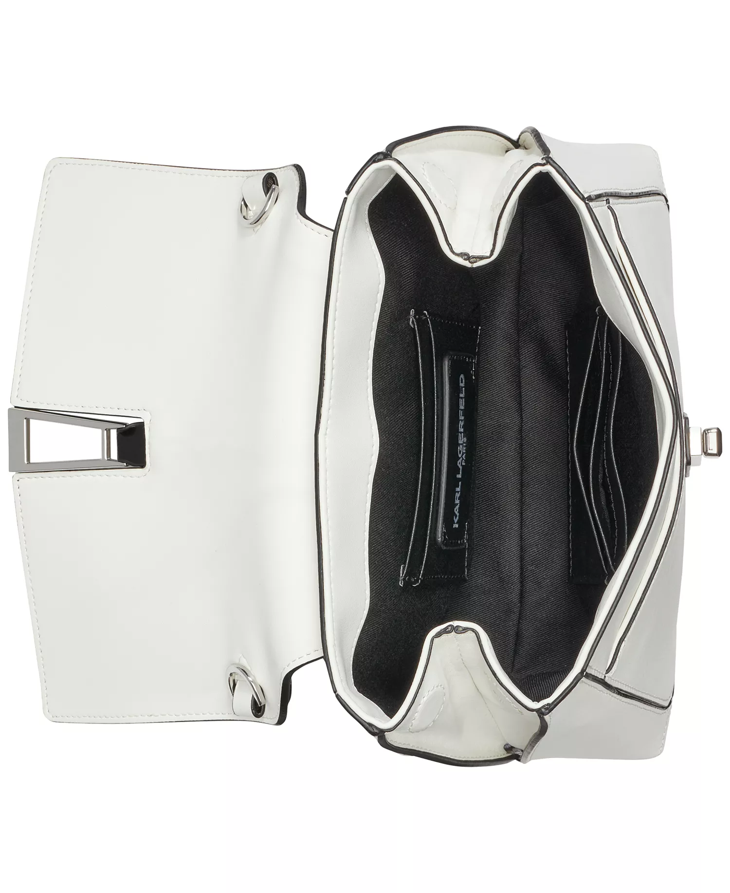 Mercerie Leather Crossbody  - White/black 1 - NO SIZE