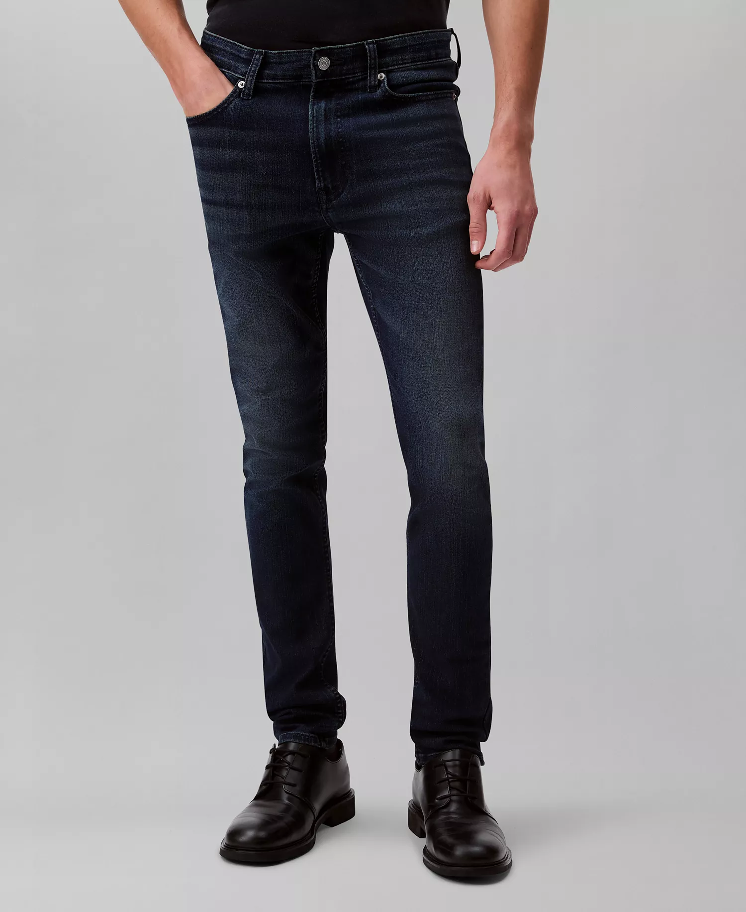 Men's Skinny-Fit Jeans - Boston Blue Black - 30 - 30