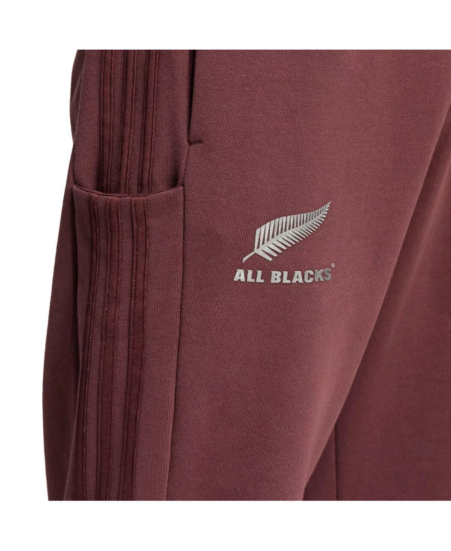 Men's Maroon New Zealand Rugby All Blacks Pants - Maroon - L