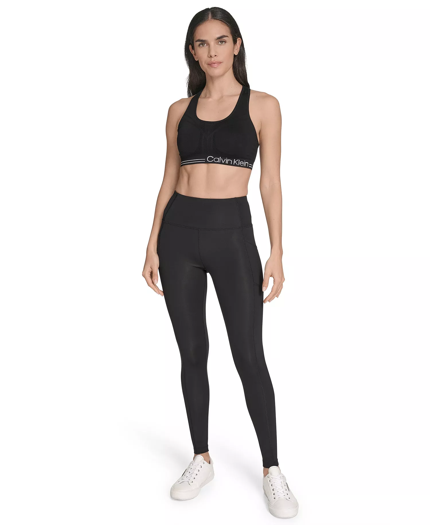 Women's Performance High Waist Side Pocket Training Leggings - Black - S