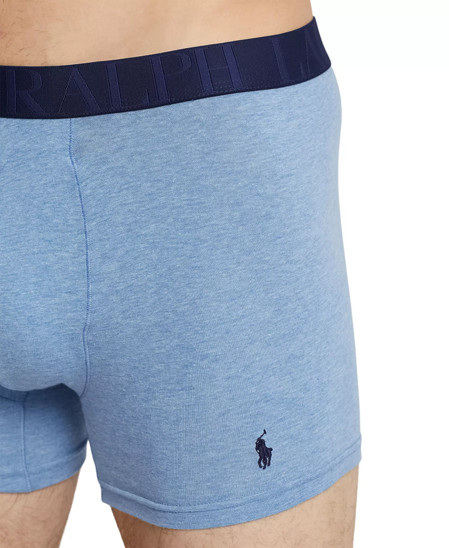 Men's 3-Pack Classic Stretch Trunks - Pale Royal Heather, Cruise Navy Pony - L