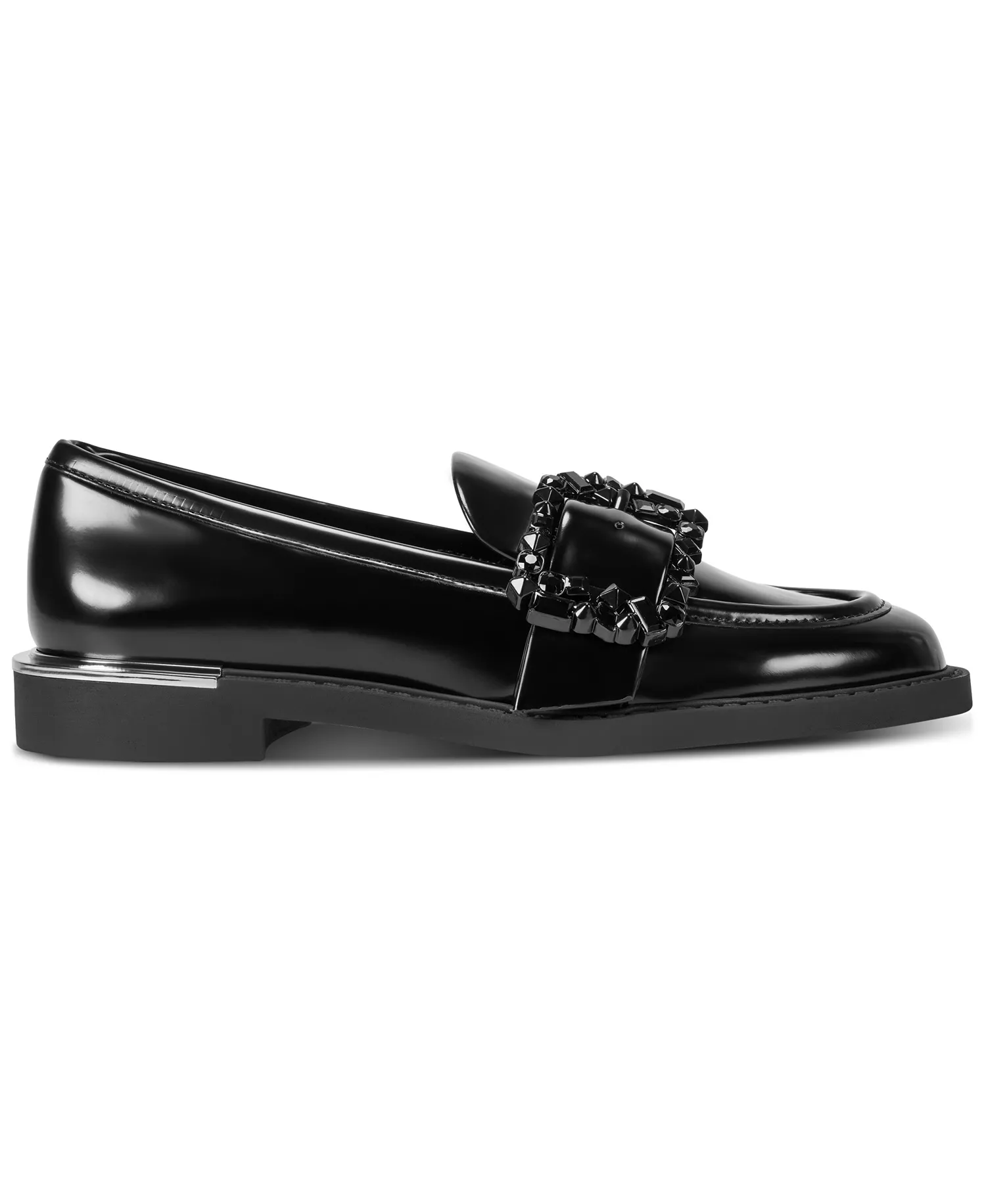 Women's Ravish Buckled Round Toe Loafers - Black - 5.5M