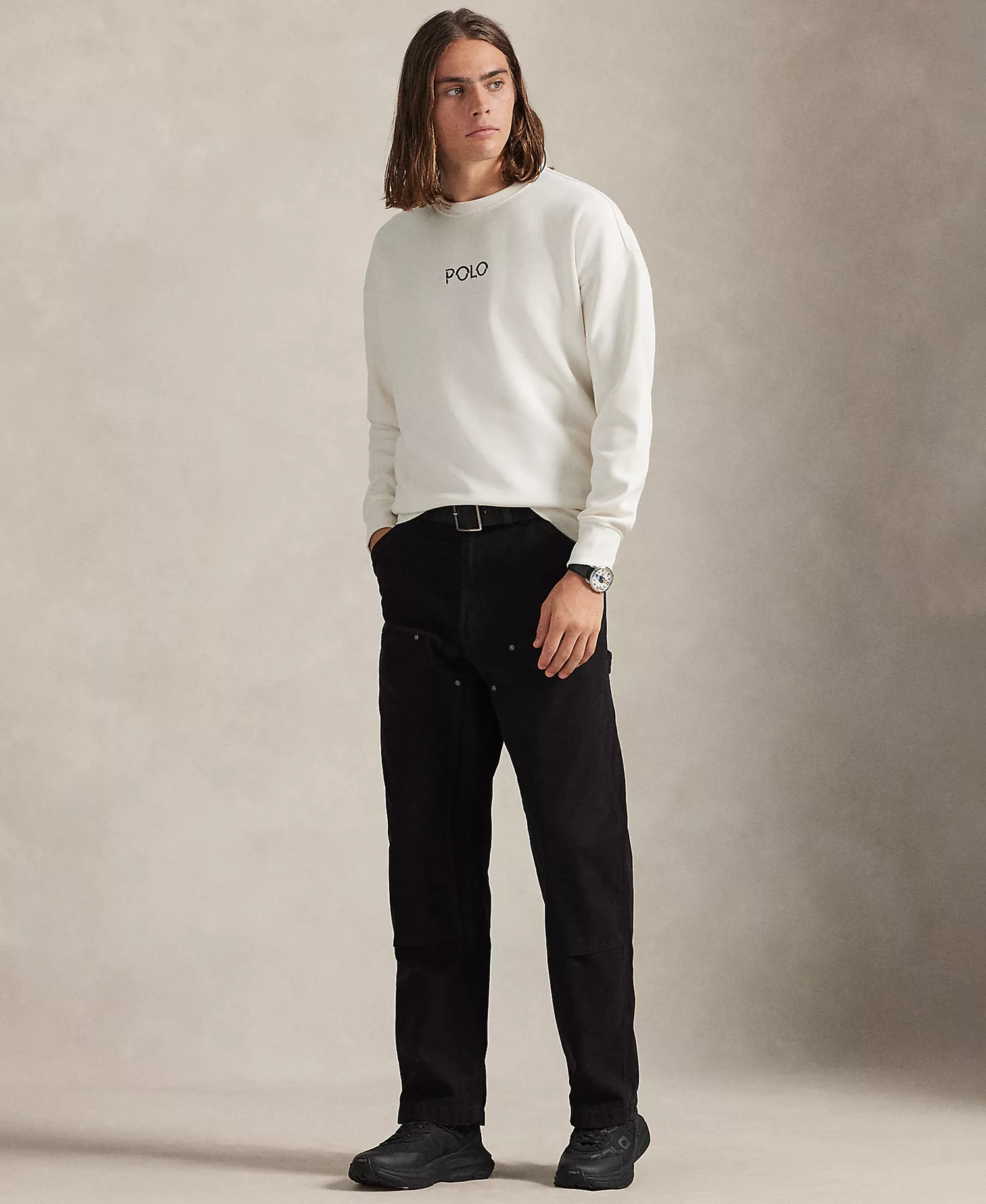 Men's Relaxed Fit Sweatshirt - Deckwash White - 2XL