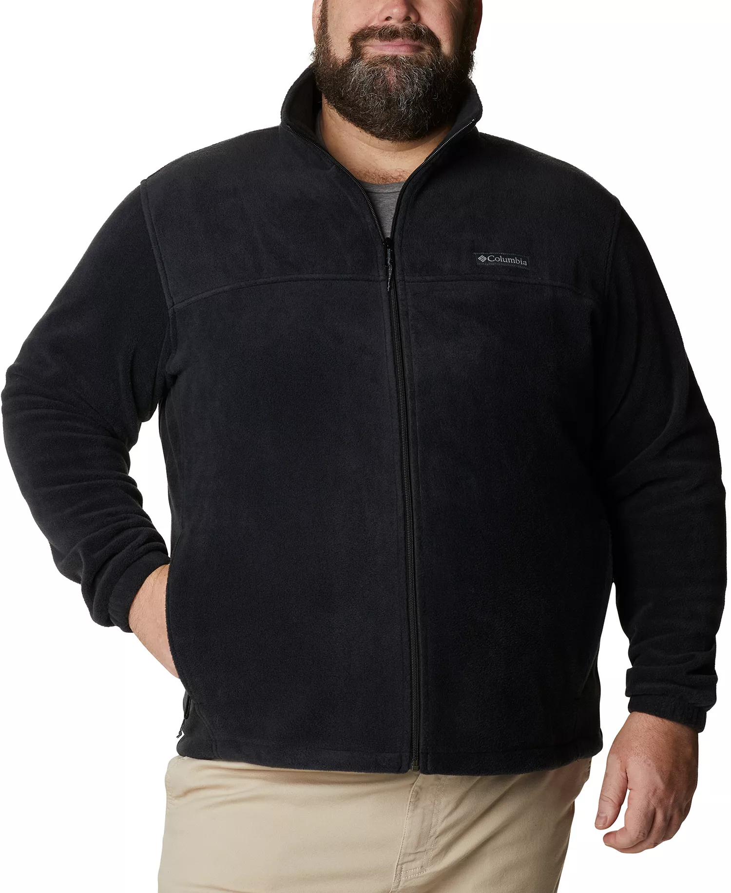 Men's Big & Tall Steens Mountain Fleece Jacket - Black - 1XB