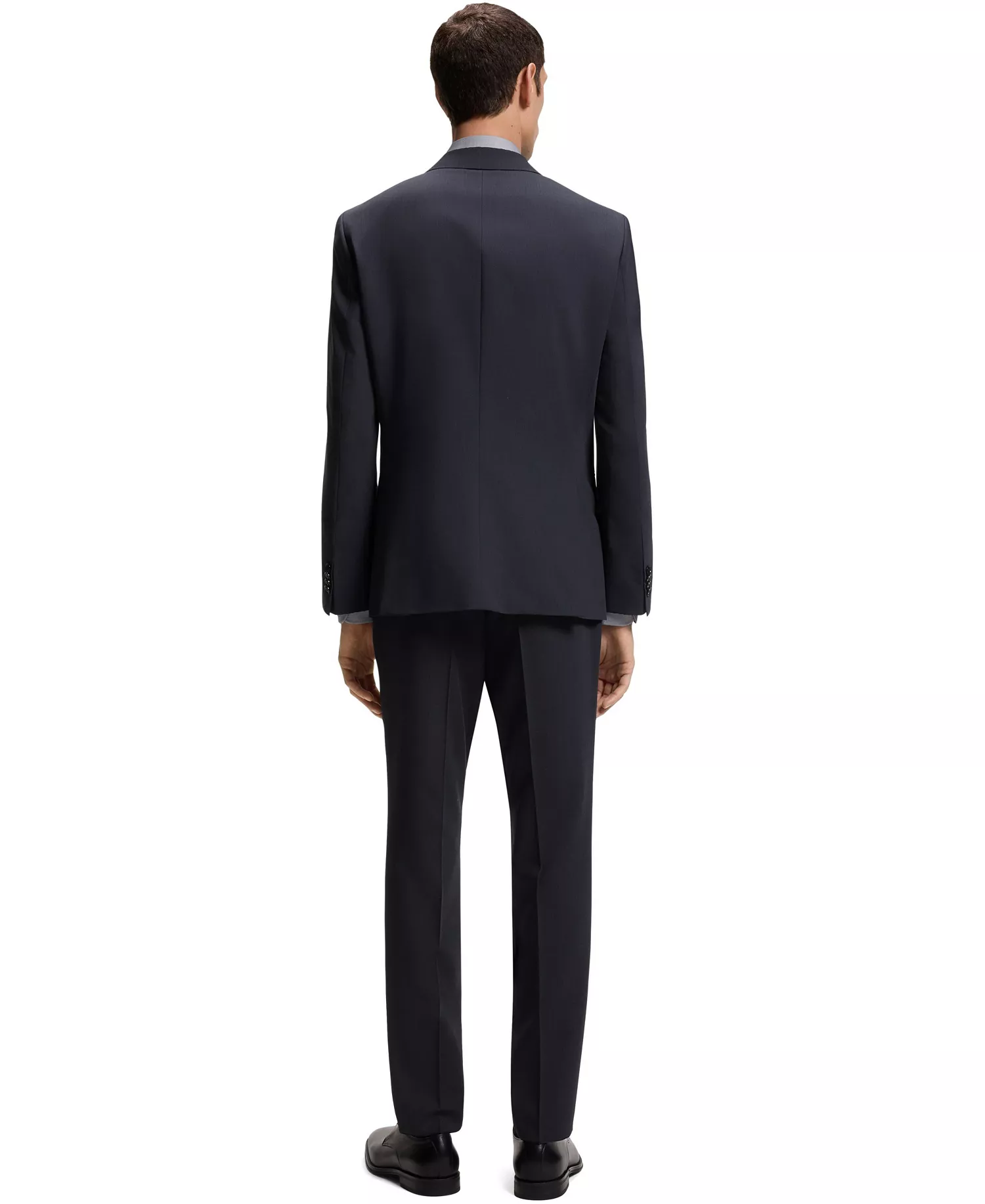 Men's Washable Stretch Fabric Slim-Fit Blazer - Open Blue - 36R