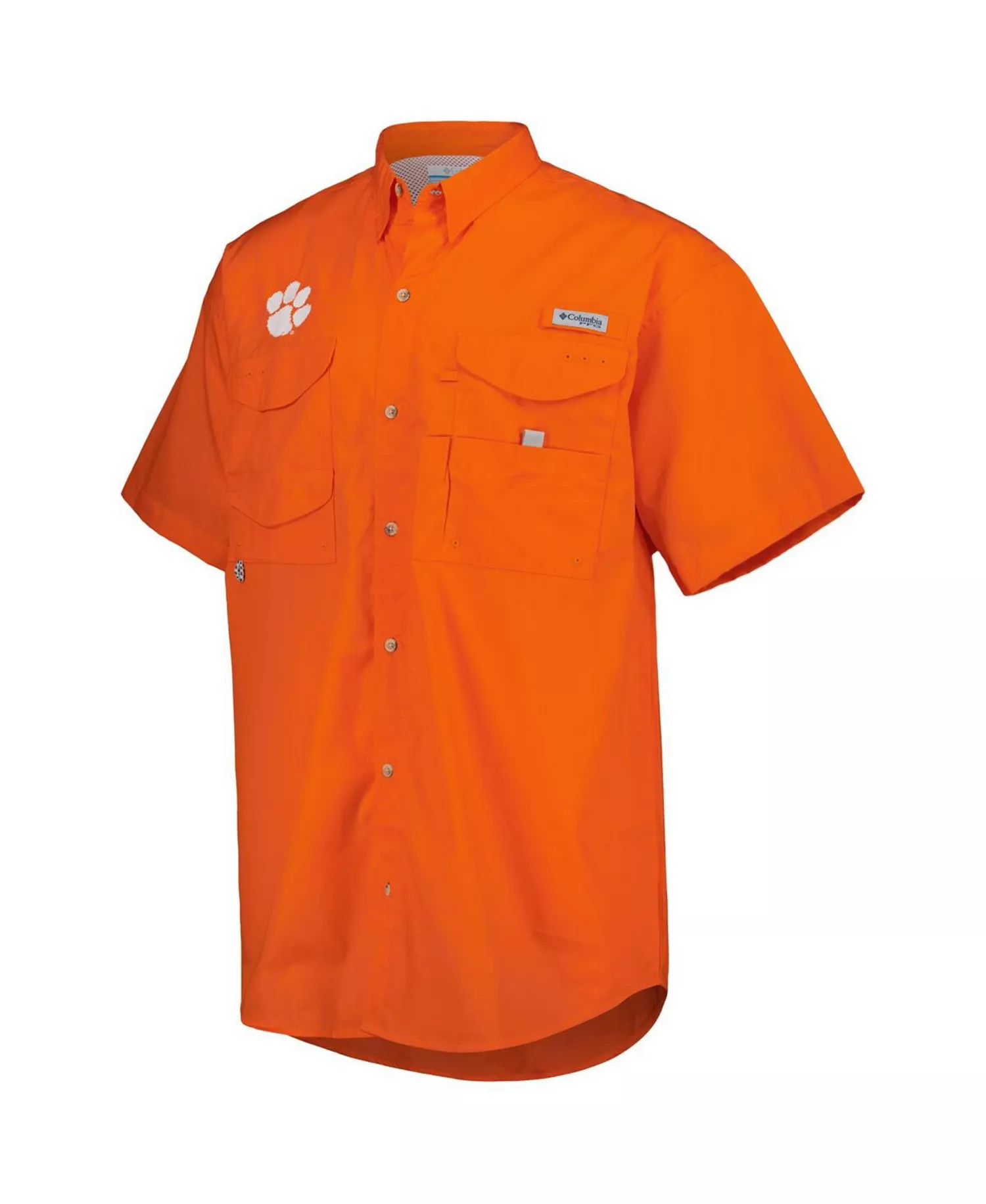 Men's Orange Clemson Tigers Bonehead Button-Up Shirt - Orange - 2XL