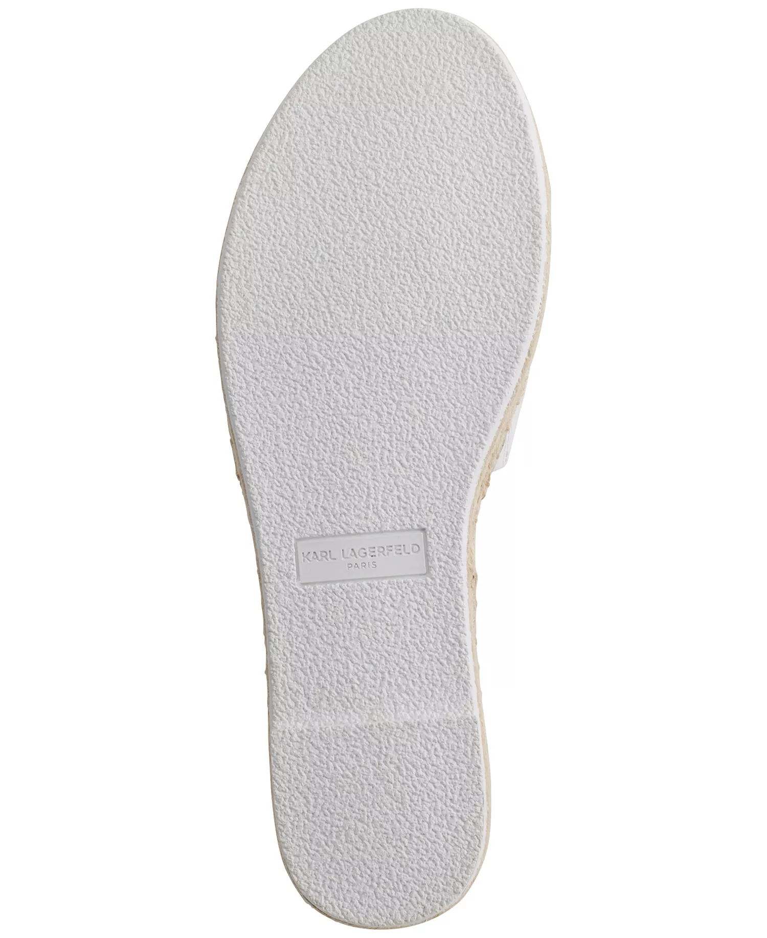 Cherie Logo Slip-On Espadrille Platform Slide Sandals - Bright White - 5.5M