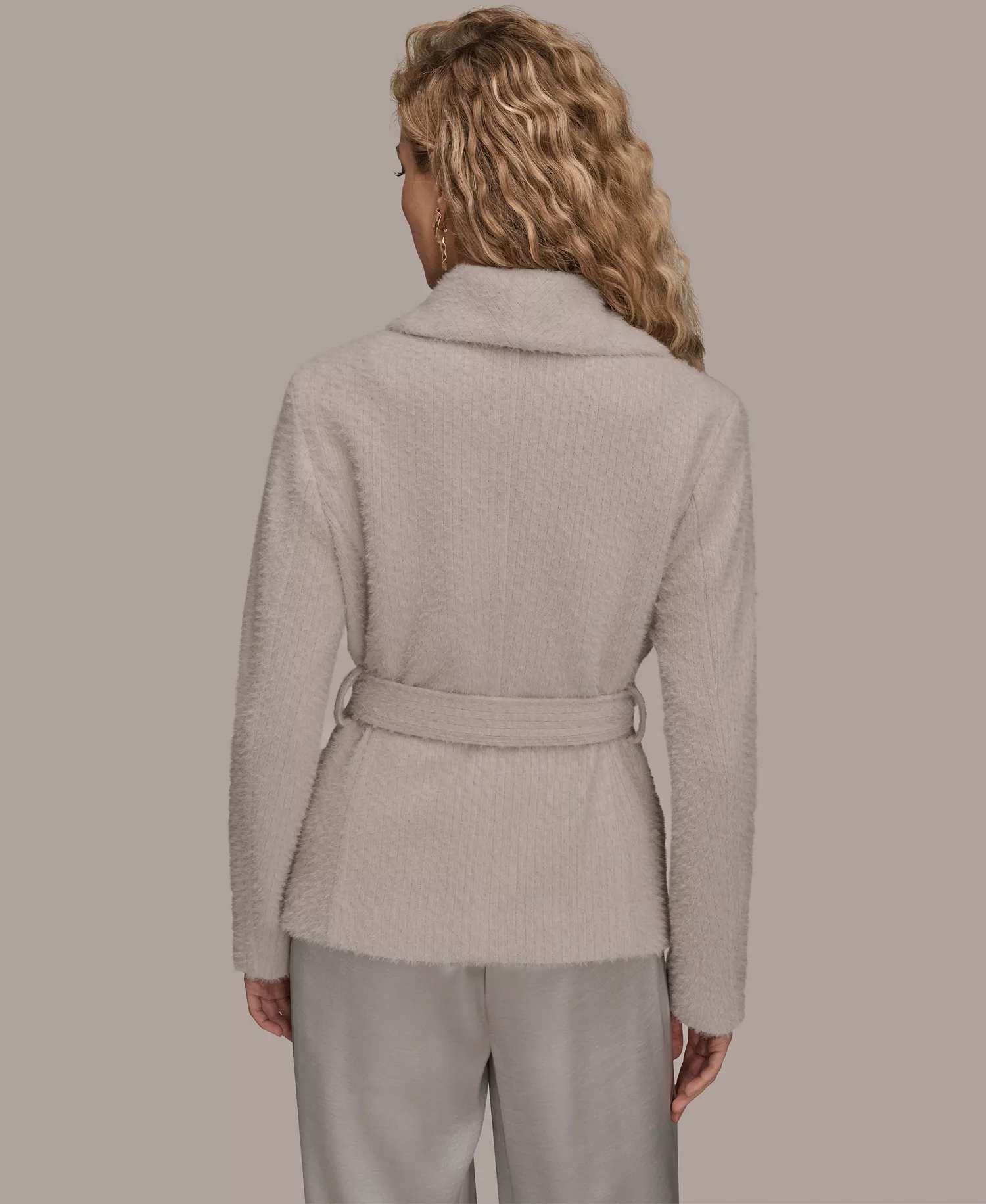 Women's Snap Closure Wrap Coat - Vapor - L