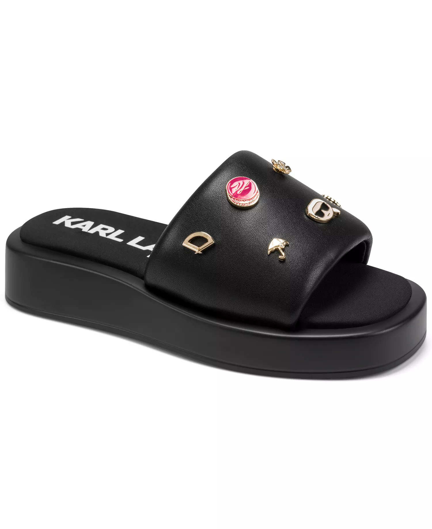 Women's Opal Macaron Platform Sandals - Black - 10M