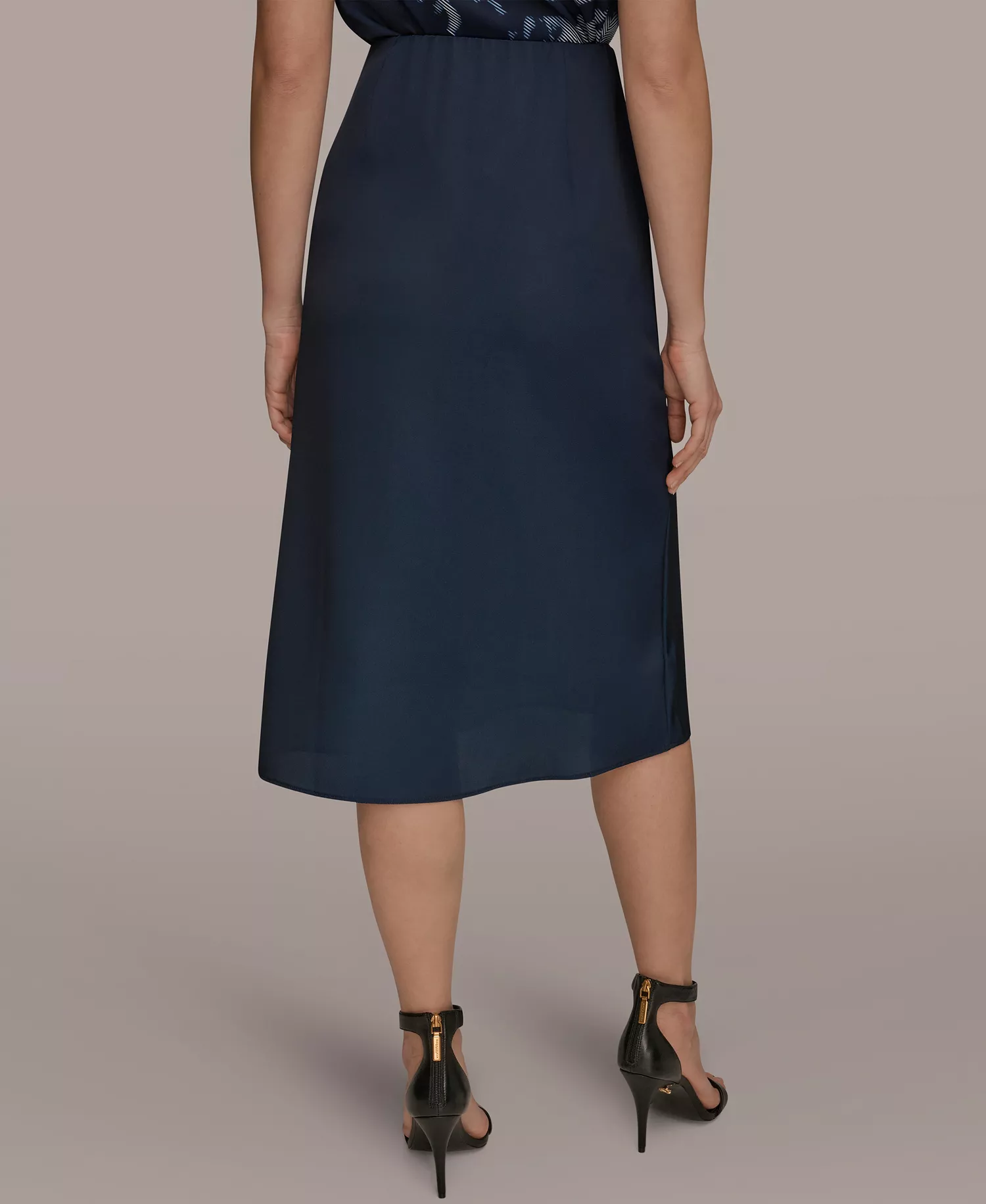 Women's Floral A-Line Midi Skirt - Nightfall Multi - 0