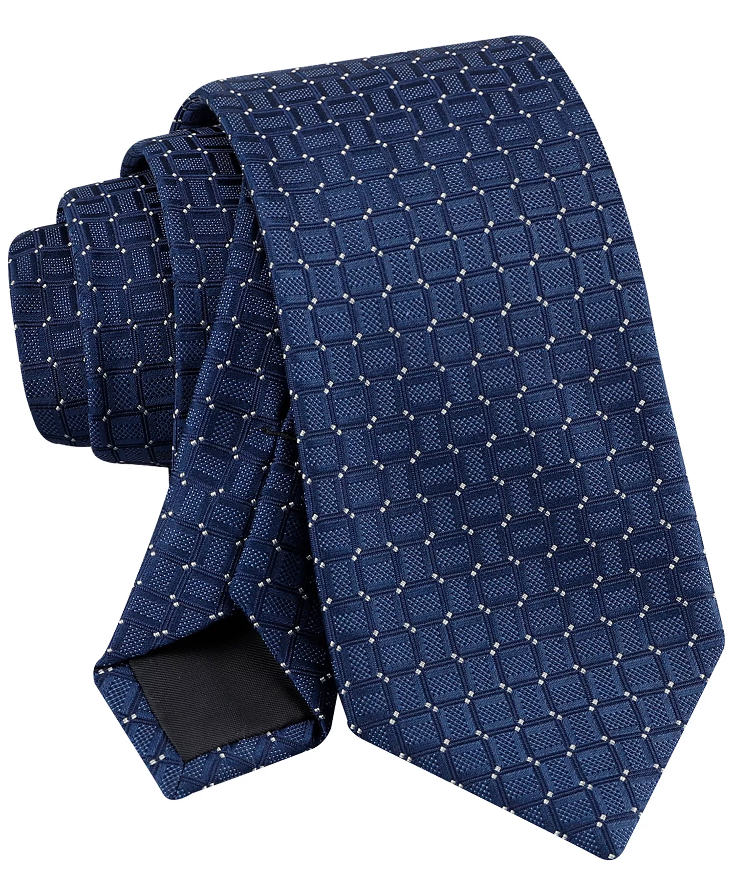 Men's Kinzie Geo-Pattern Tie - Navy - ONE SIZE
