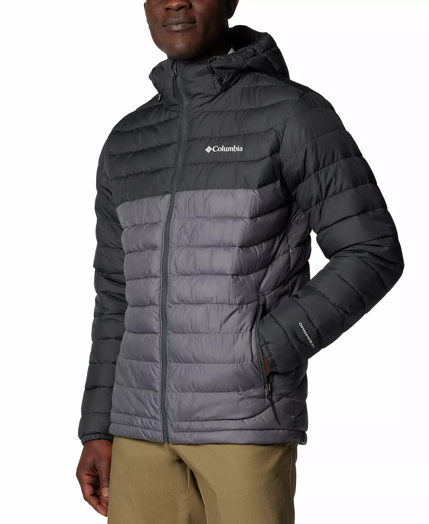 Men's Powder Lite II Hooded Jacket - Black - L