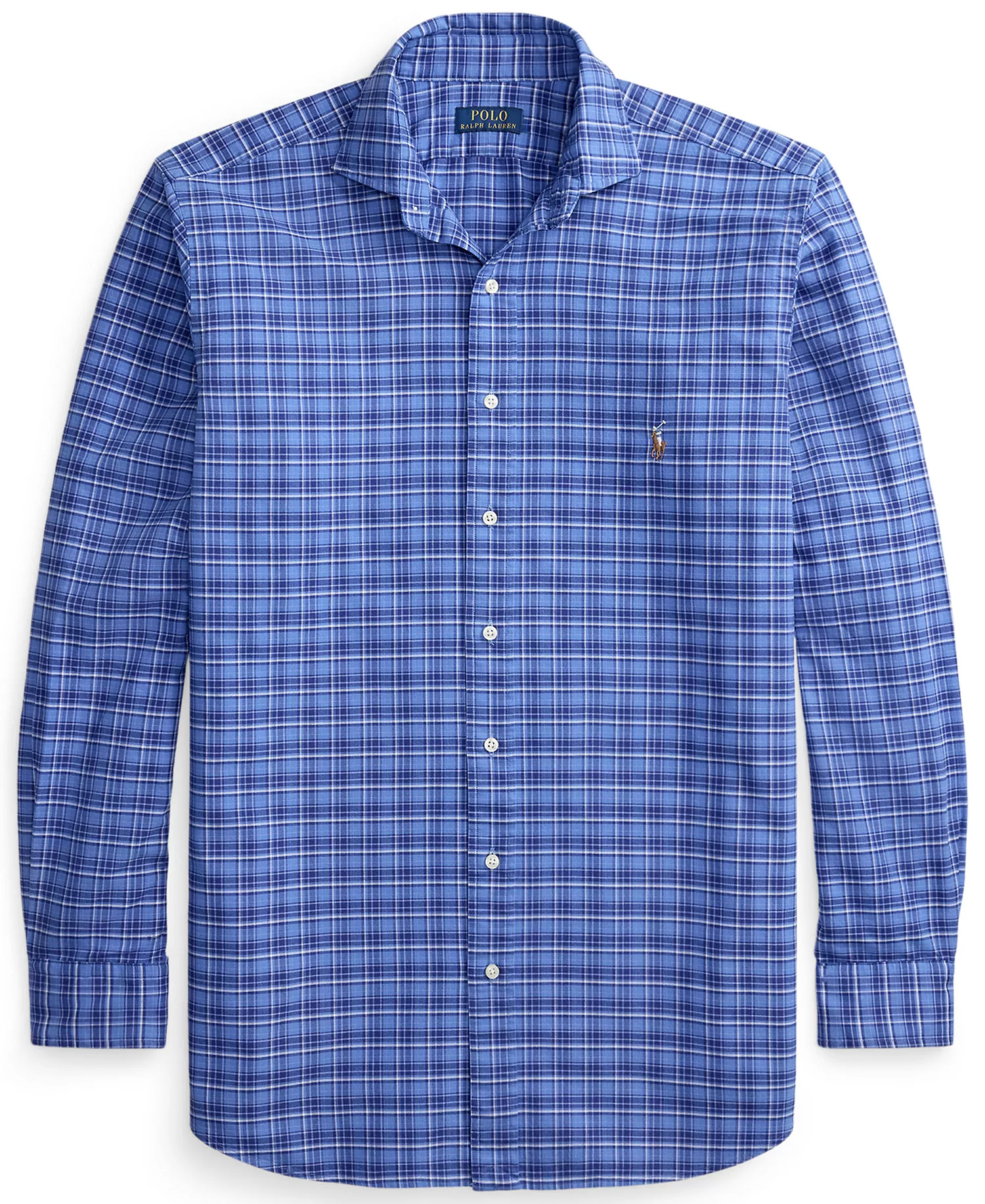 Men's Big & Tall Plaid Oxford Shirt - Blue Multi - 2LT