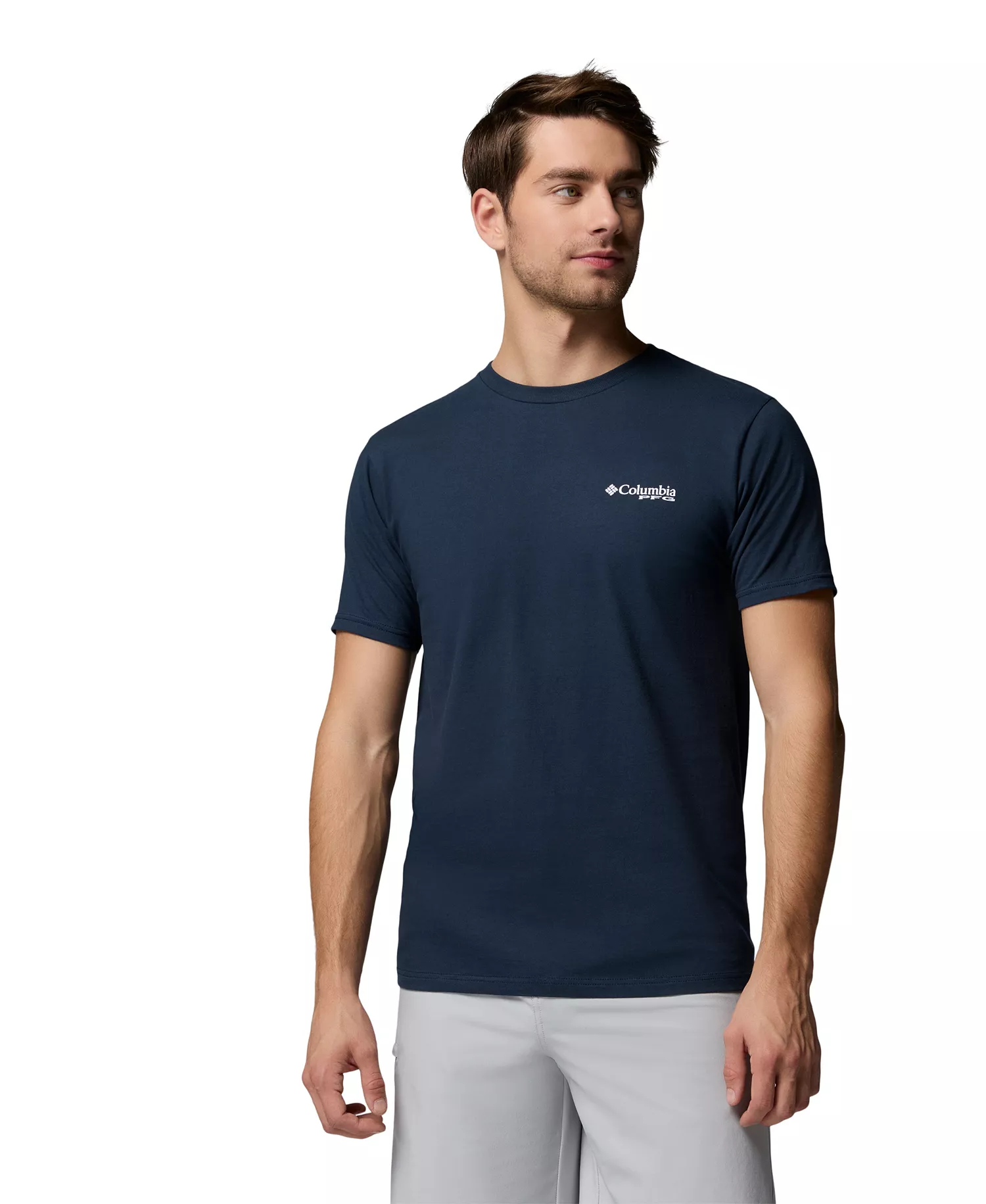 Men's PFG Ruh Roh Graphic T-Shirt - Columbia Navy - L