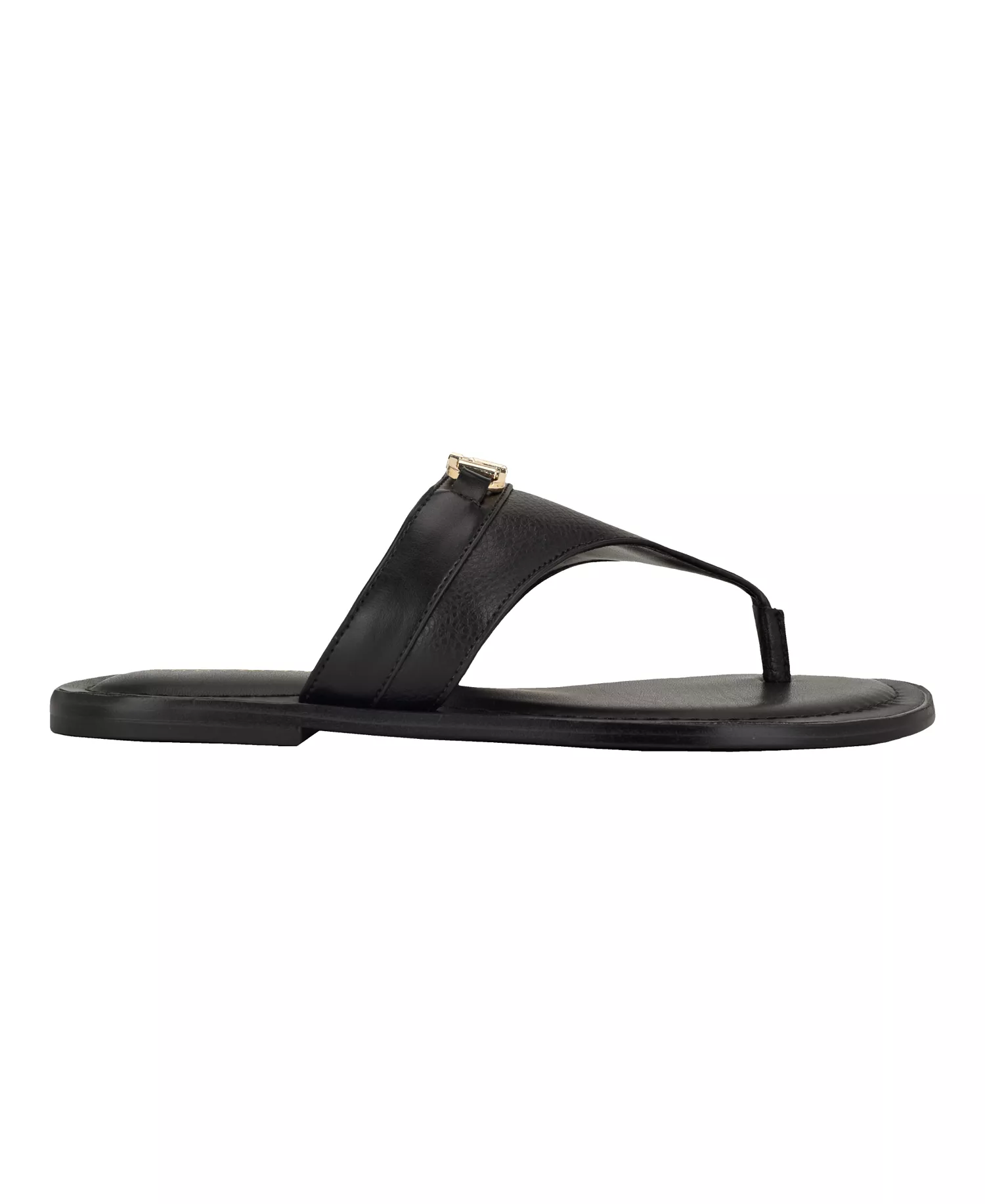 Women's Goldiea Flat Ornamented Sandal - Black - 10M