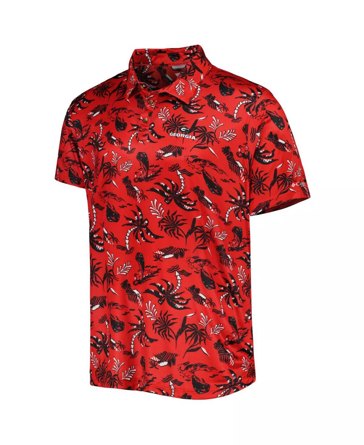 Men's Red Georgia Bulldogs Super Terminal Tackle Omni-Shade Polo Shirt - Red - L