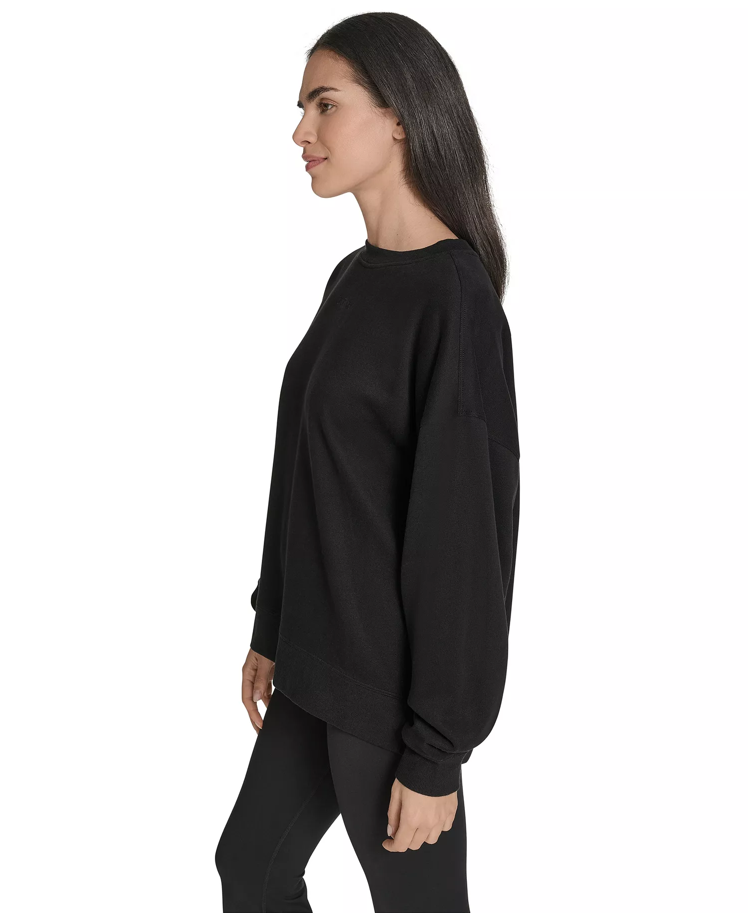 Women's Performance Crew Neck Oversized Sweatshirt - Black - S